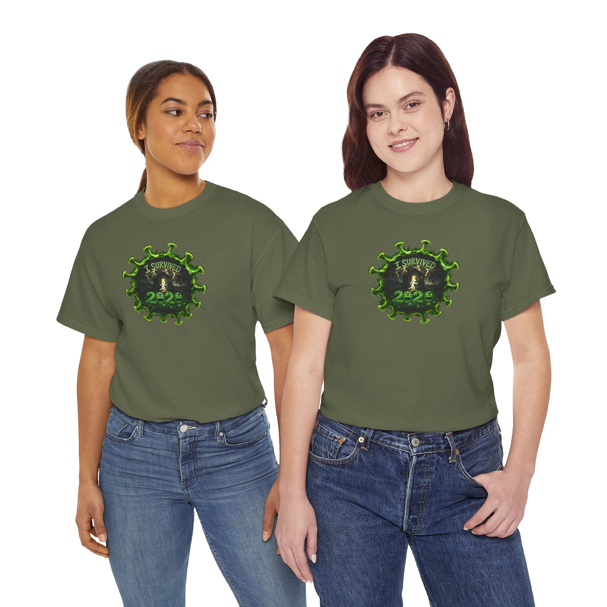 I Survived 2020 — PANDEMIC S1:E1: Director's Cut "COVID-19: The Coronavirus" Unisex Heavy Cotton Tee