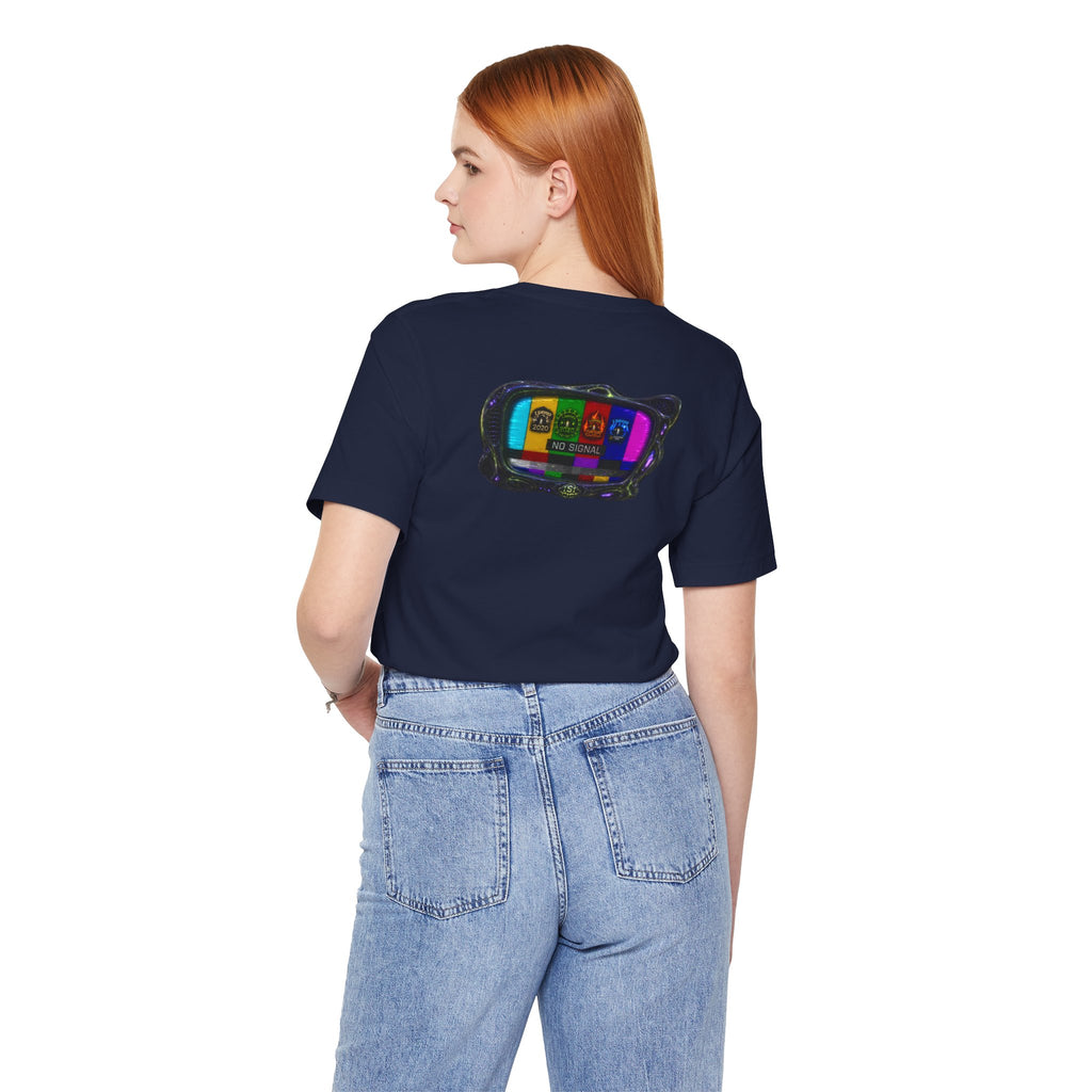 I Survived 2020 — "No Signal" Test Pattern Tee Alien Broadcast Finale Summer Premiere Unisex Jersey Short Sleeve Tee