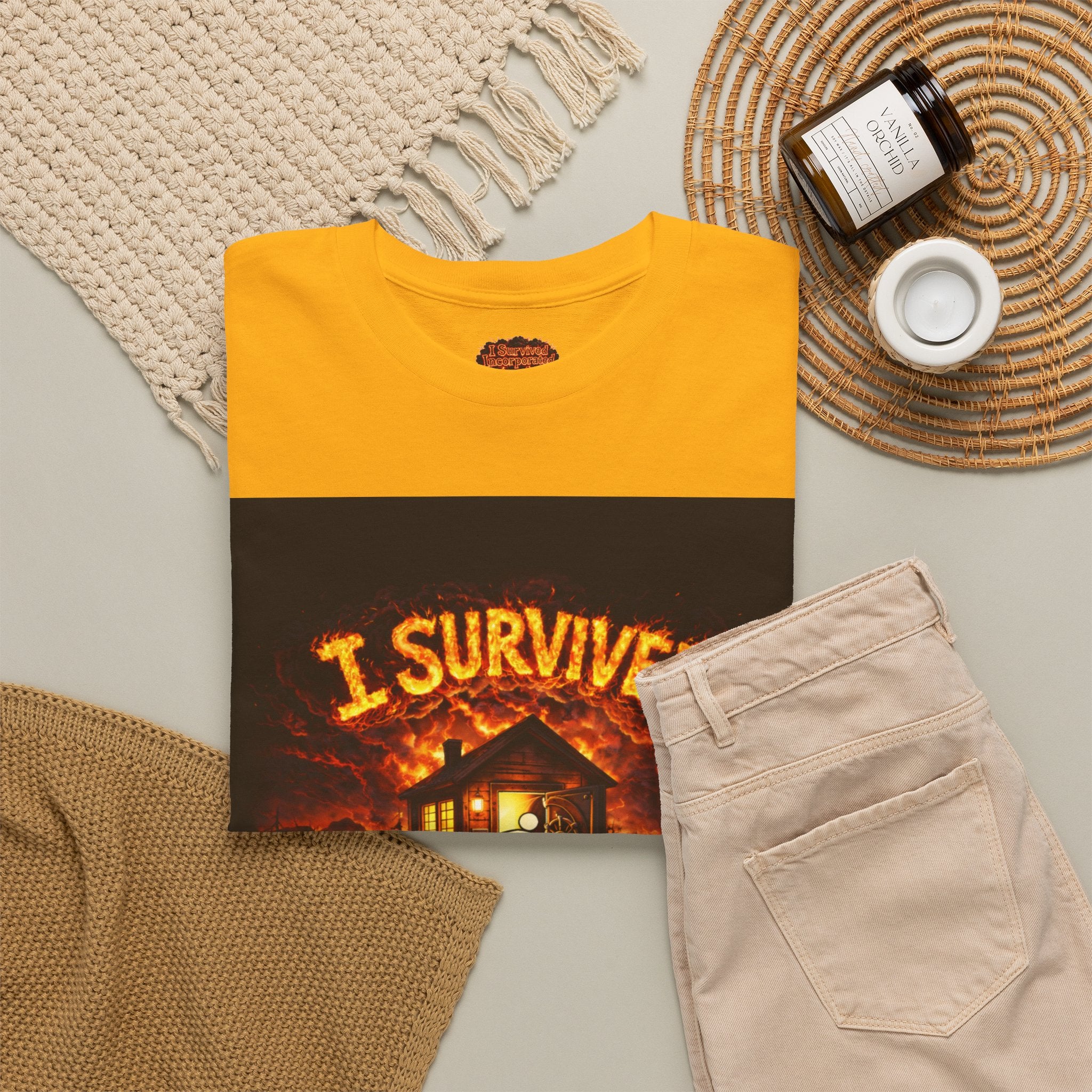 I Survived 2020 — WILDFIRES S2:E4: Special Edition "Western U.S." Memorial Unisex Heavy Cotton Tee