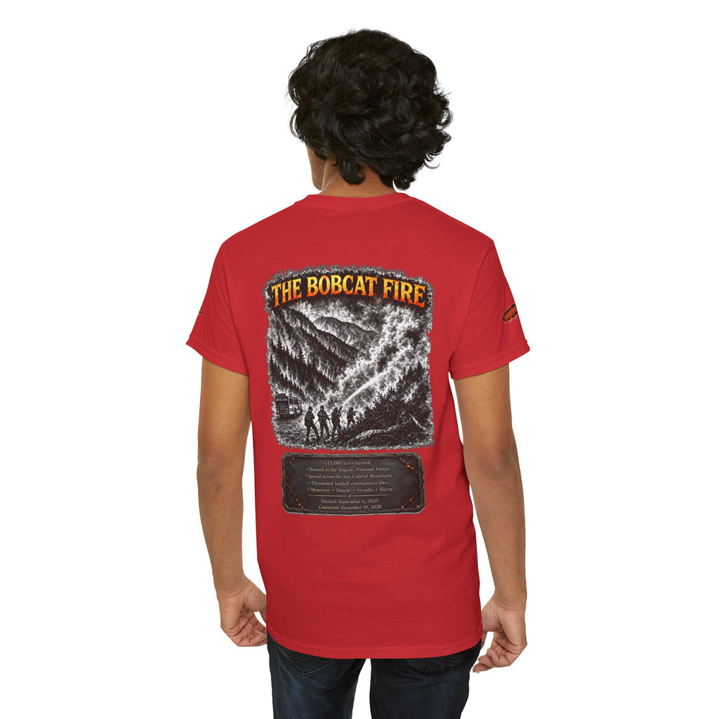 I Survived 2020 — WILDFIRES S2:E2: Director's Cut Special Edition "The Bobcat Fire" Memorial Unisex Heavy Cotton Tee