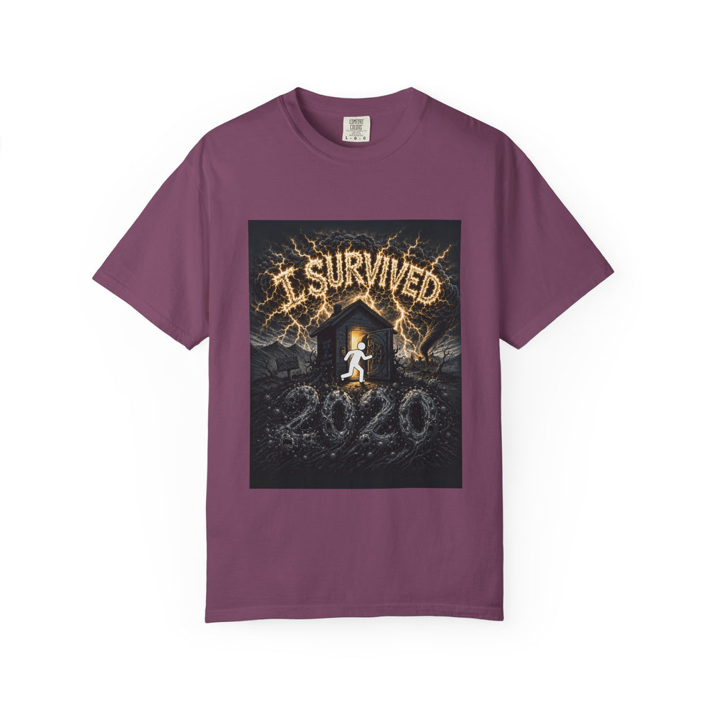 I Survived 2020 — Original PILOT Design Unisex Garment-Dyed T-shirt