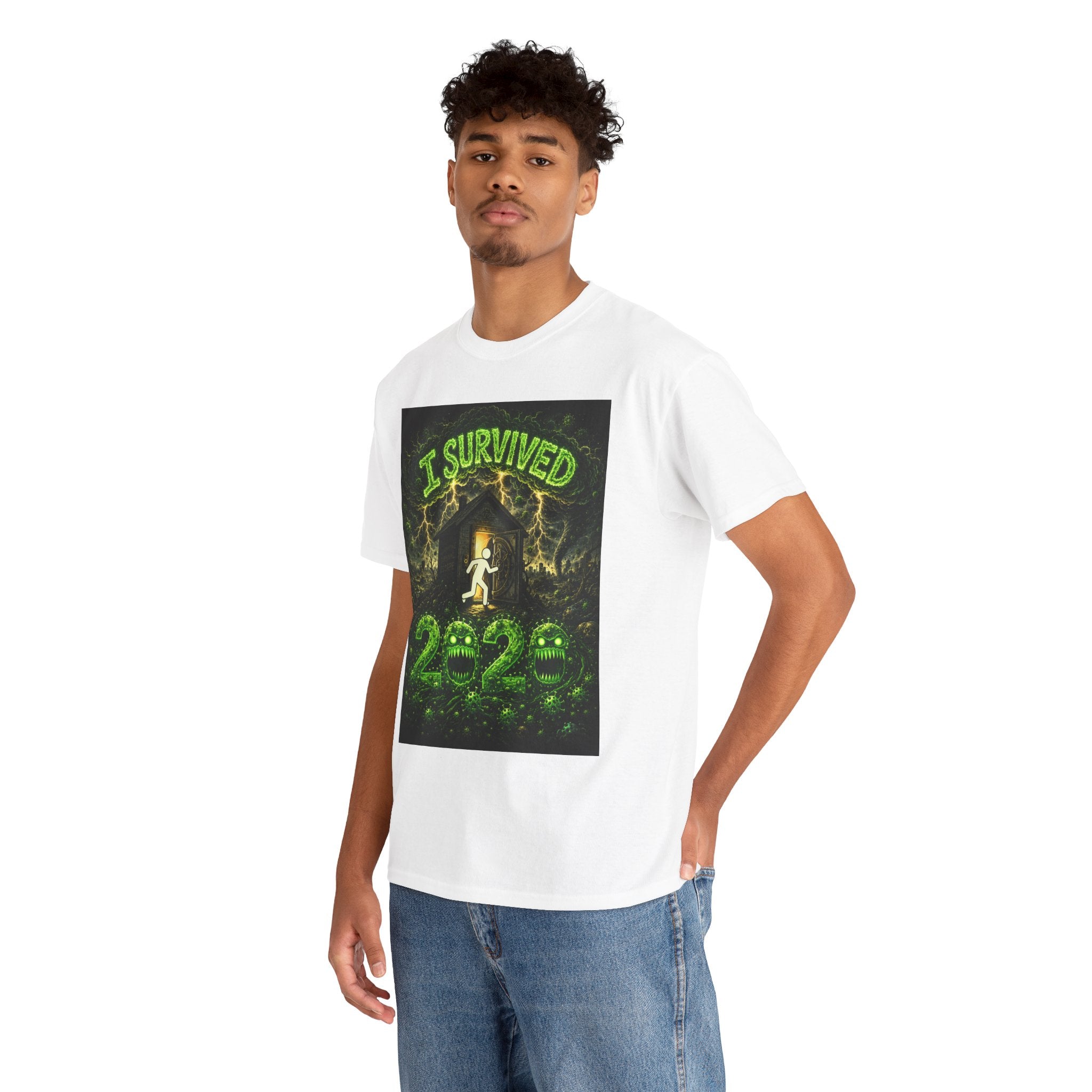 I Survived 2020 — S1:E1 "COVID-19: The Coronavirus" | Pandemic Edition Unisex Heavy Cotton Tee