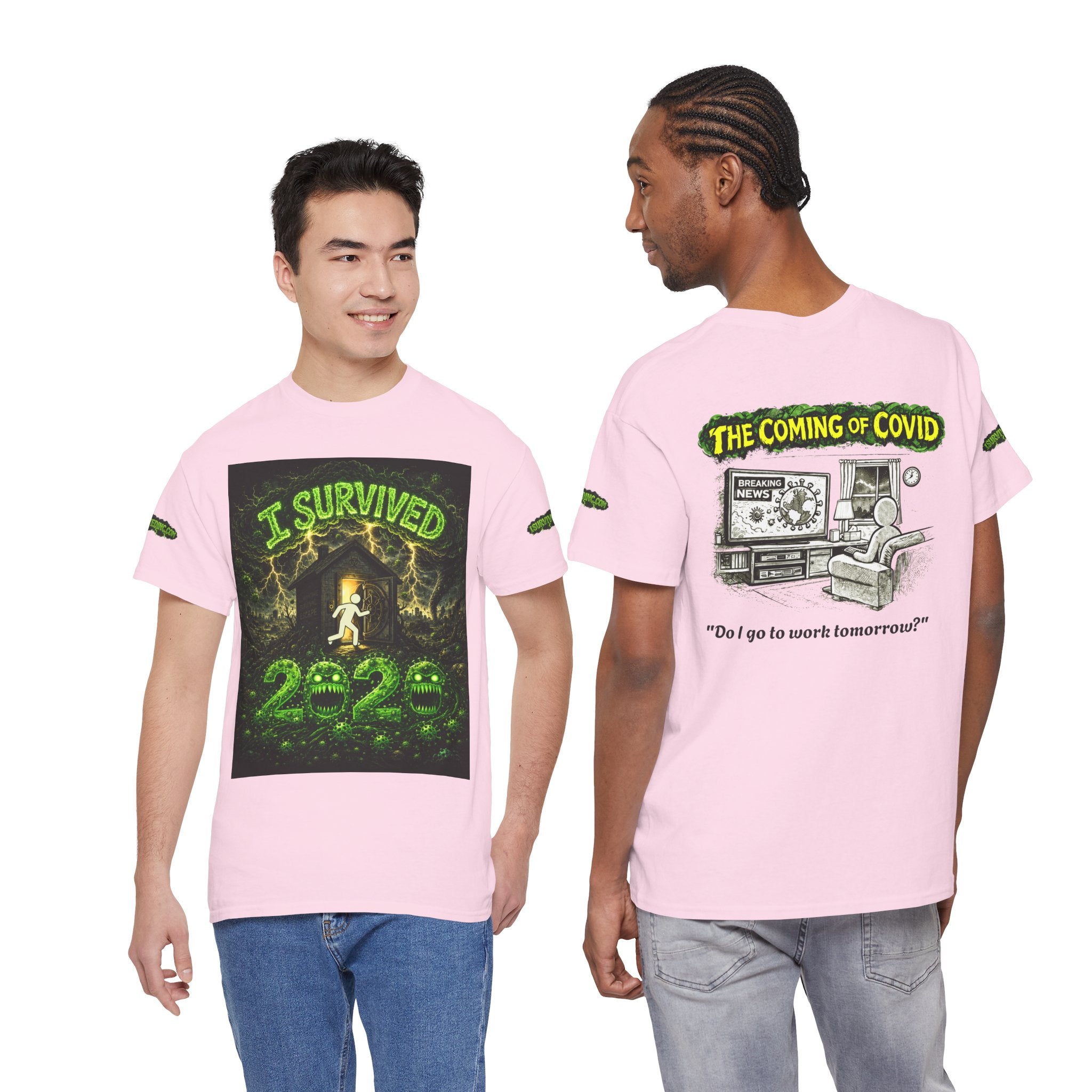 I Survived 2020 — PANDEMIC S1:E2: Special Edition "The Coming of COVID" Unisex Heavy Cotton Tee