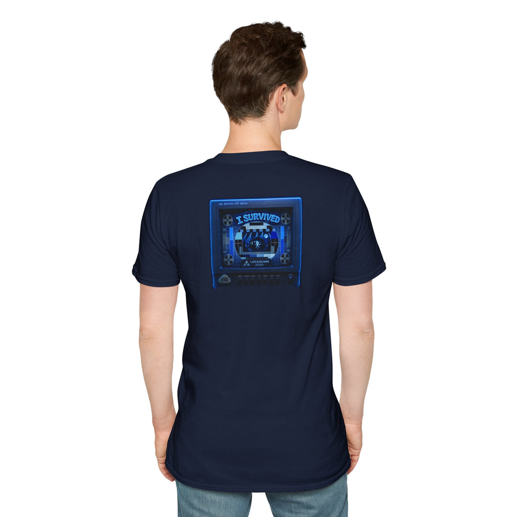 I Survived 2020 — "Please Stand By" Test Pattern Tee Lockdown Edition Summer Exclusive Unisex Softstyle T-Shirt