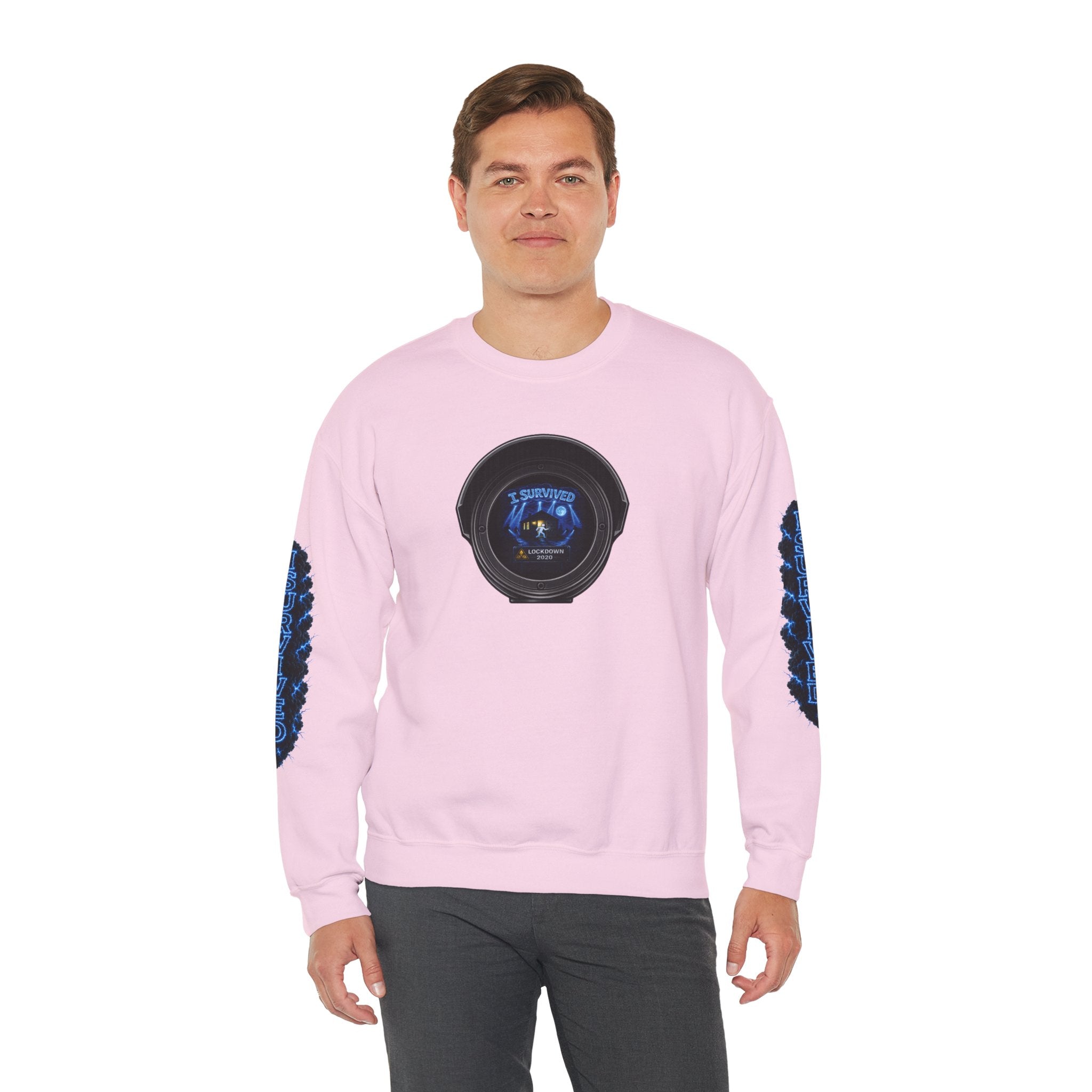 I Survived 2020 — LOCKDOWN S3:E4: Director's Cut "Working From Home" Unisex Heavy Blend™ Crewneck Sweatshirt