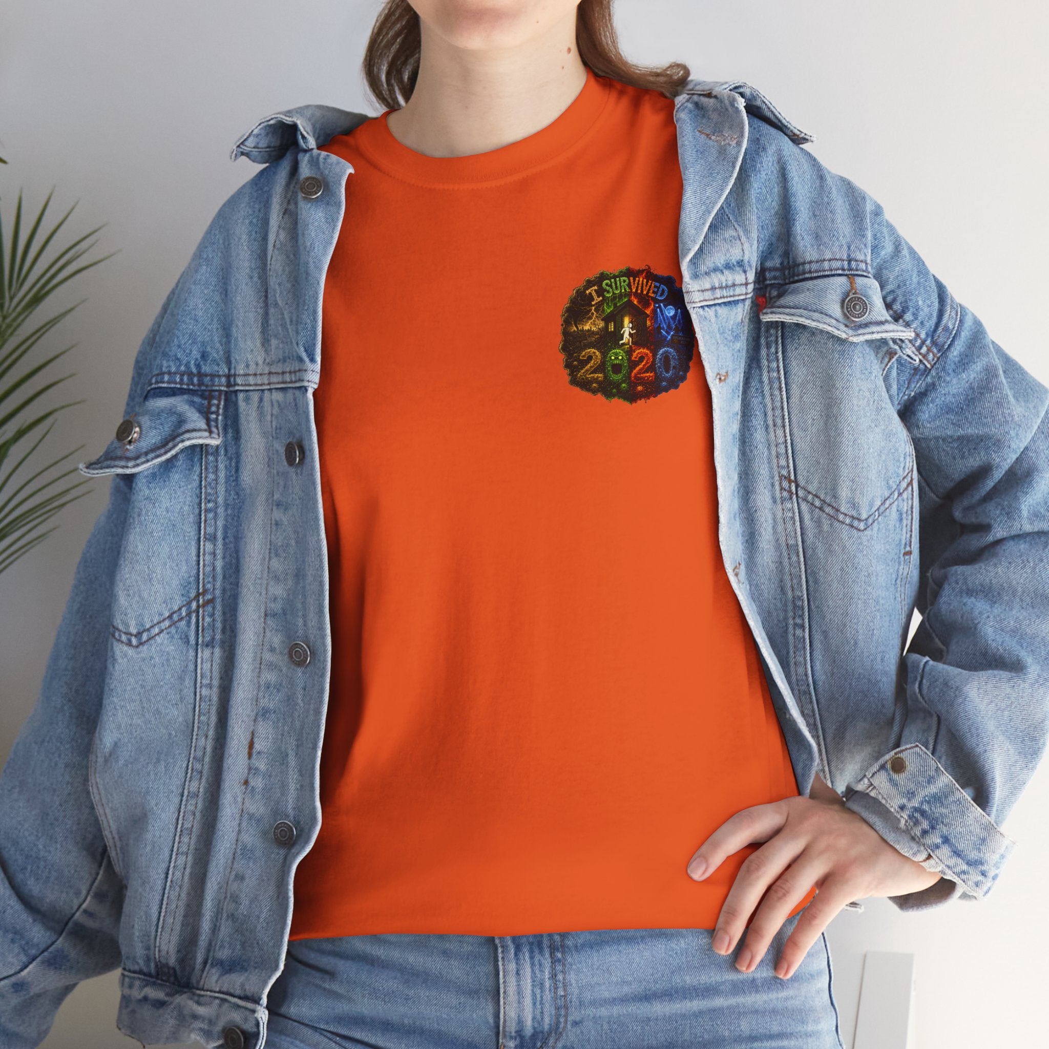 I Survived 2020 — "No Signal" Test Pattern Tee Alien Broadcast Finale Summer Premiere Unisex Heavy Cotton Tee