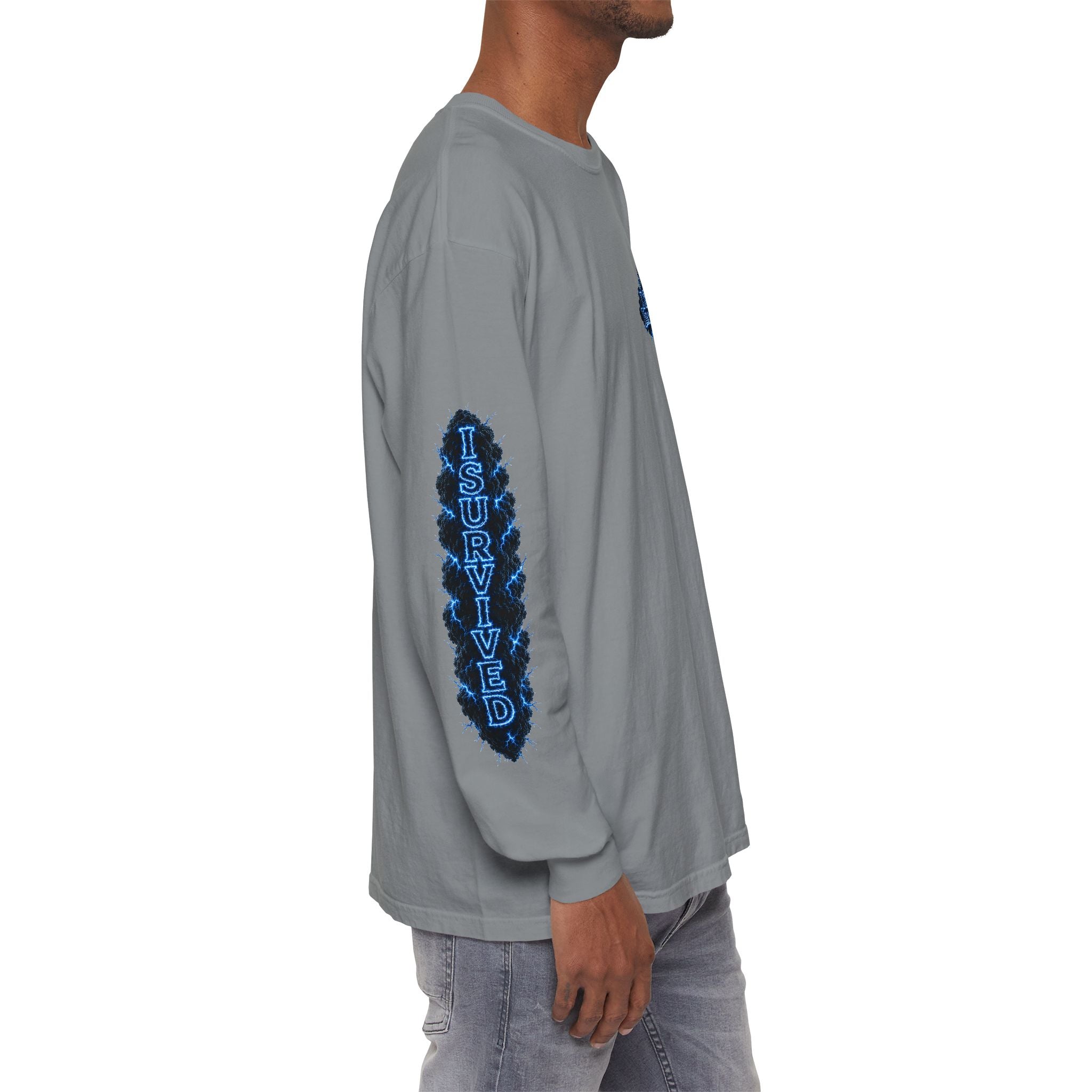 I Survived 2020 — "Please Stand By" Test Pattern Tee Lockdown Special Edition Summer Exclusive Unisex Garment-Dyed Long Sleeve T-Shirt