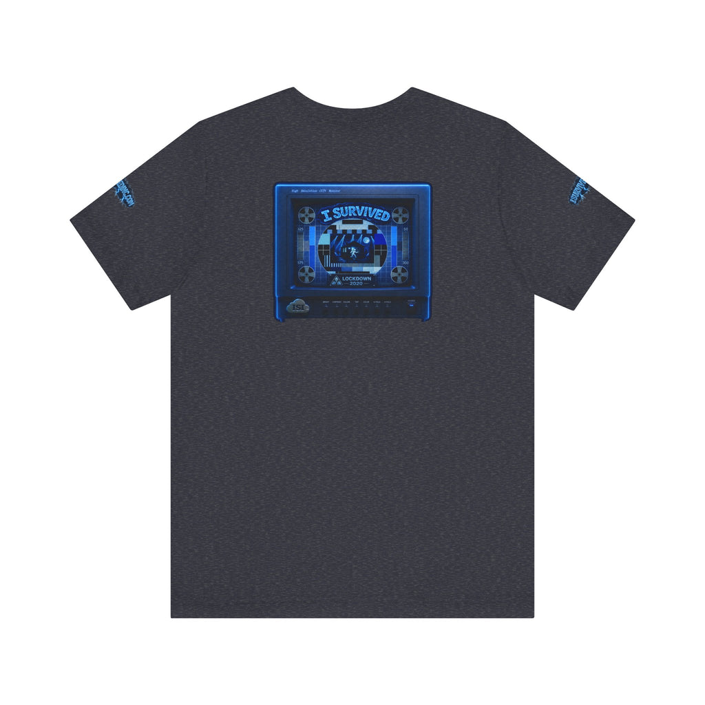 I Survived 2020 — "Please Stand By" Test Pattern Tee Lockdown Special Edition Summer Exclusive Unisex Jersey Short Sleeve Tee