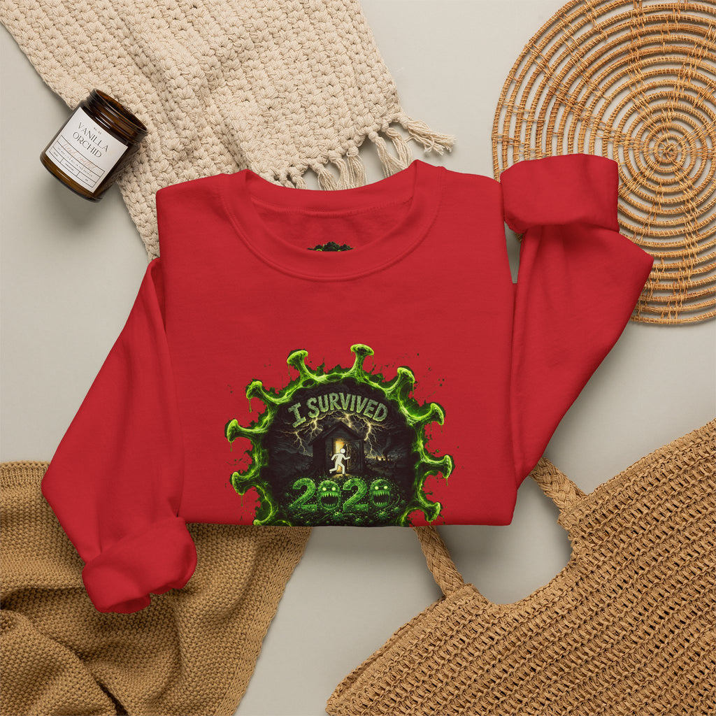 I Survived 2020 — PANDEMIC S1:E1: Director's Cut "COVID-19: The Coronavirus" Unisex Heavy Blend™ Crewneck Sweatshirt