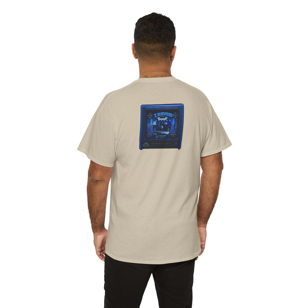 I Survived 2020 — "Please Stand By" Test Pattern Tee Lockdown Surveillance Edition Summer Exclusive Unisex Heavy Cotton Tee