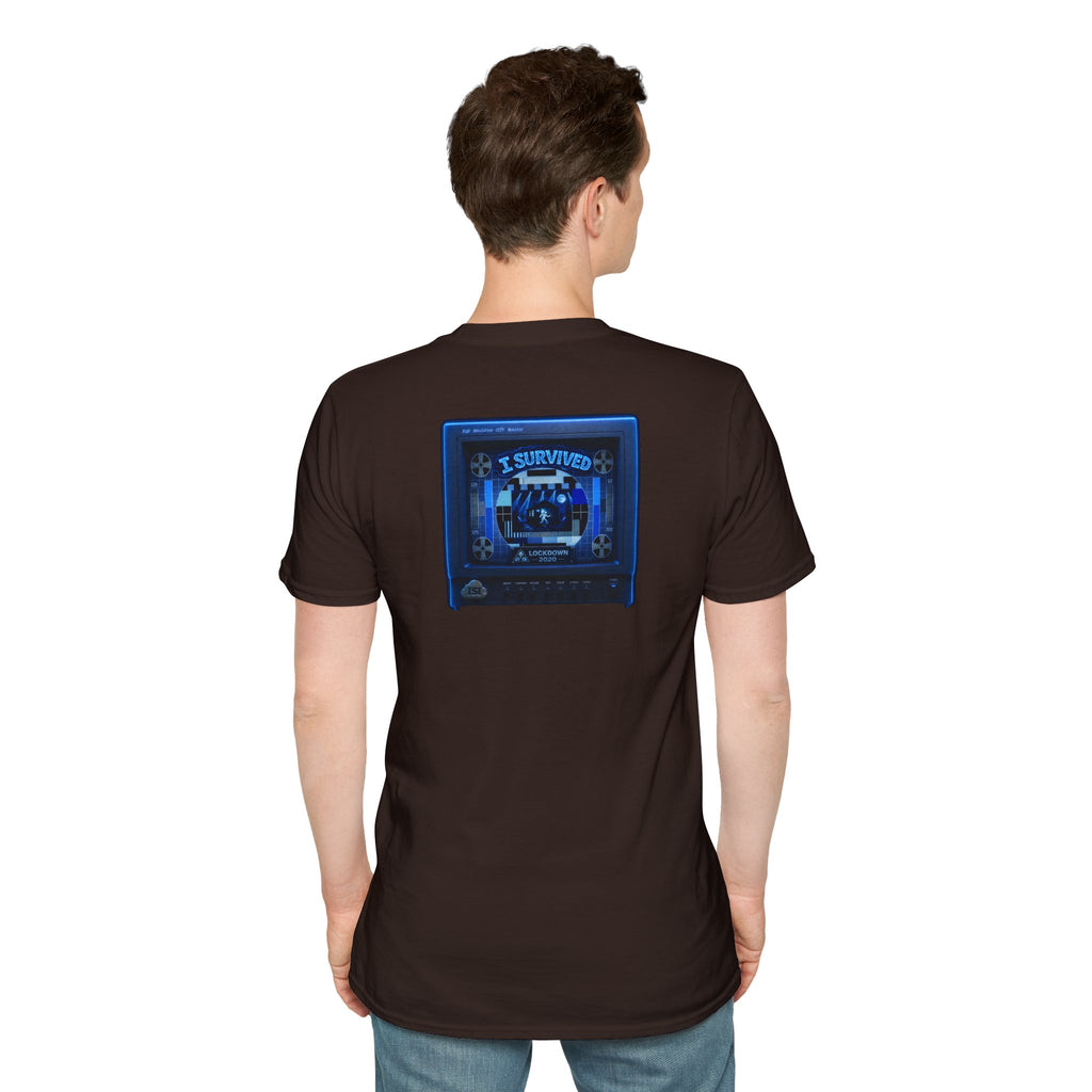 I Survived 2020 — "Please Stand By" Test Pattern Tee Lockdown Edition Summer Exclusive Unisex Softstyle T-Shirt
