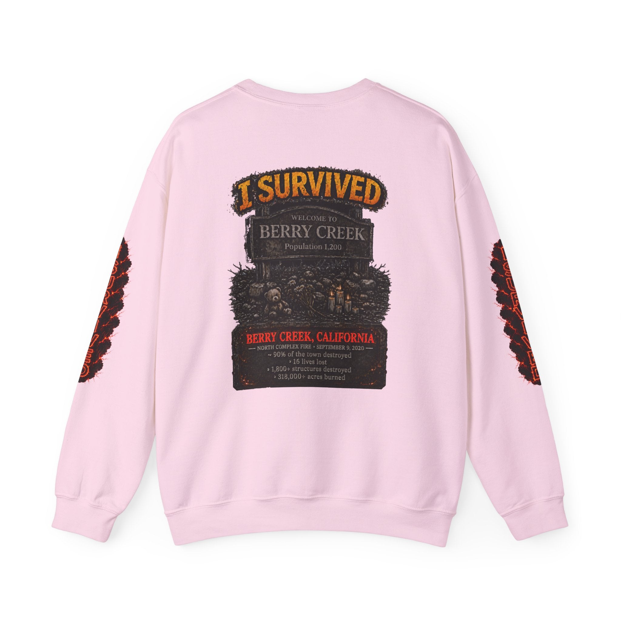 I Survived 2020 — Director's Cut S2:E2 "The Bobcat Fire" | Wildfire Edition Memorial Unisex Heavy Blend™ Crewneck Sweatshirt