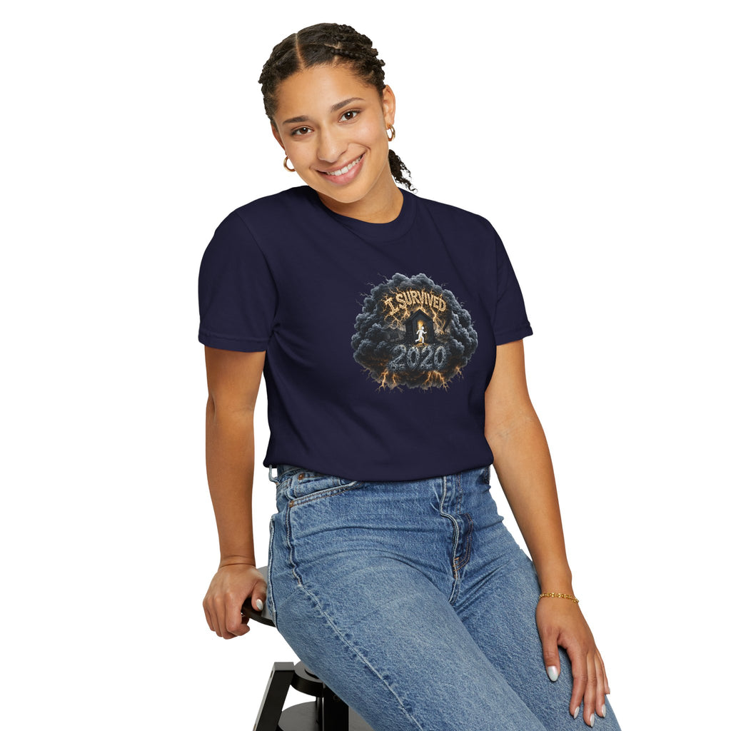 I Survived 2020 — Original PILOT Design: Director's Cut Unisex Garment-Dyed T-shirt