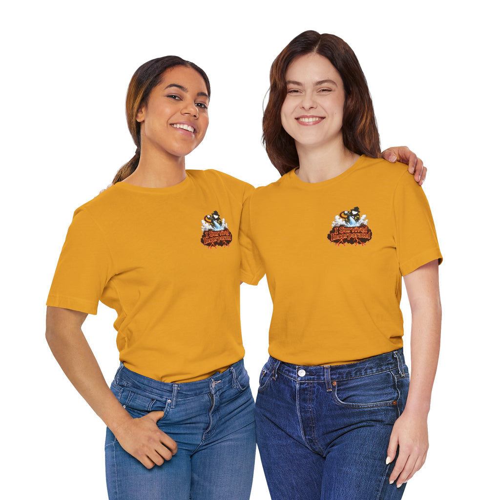 I Survived 2020 — "Please Stand By" Test Pattern Tee Wildfire Signal Edition Summer Premiere Unisex Jersey Short Sleeve Tee