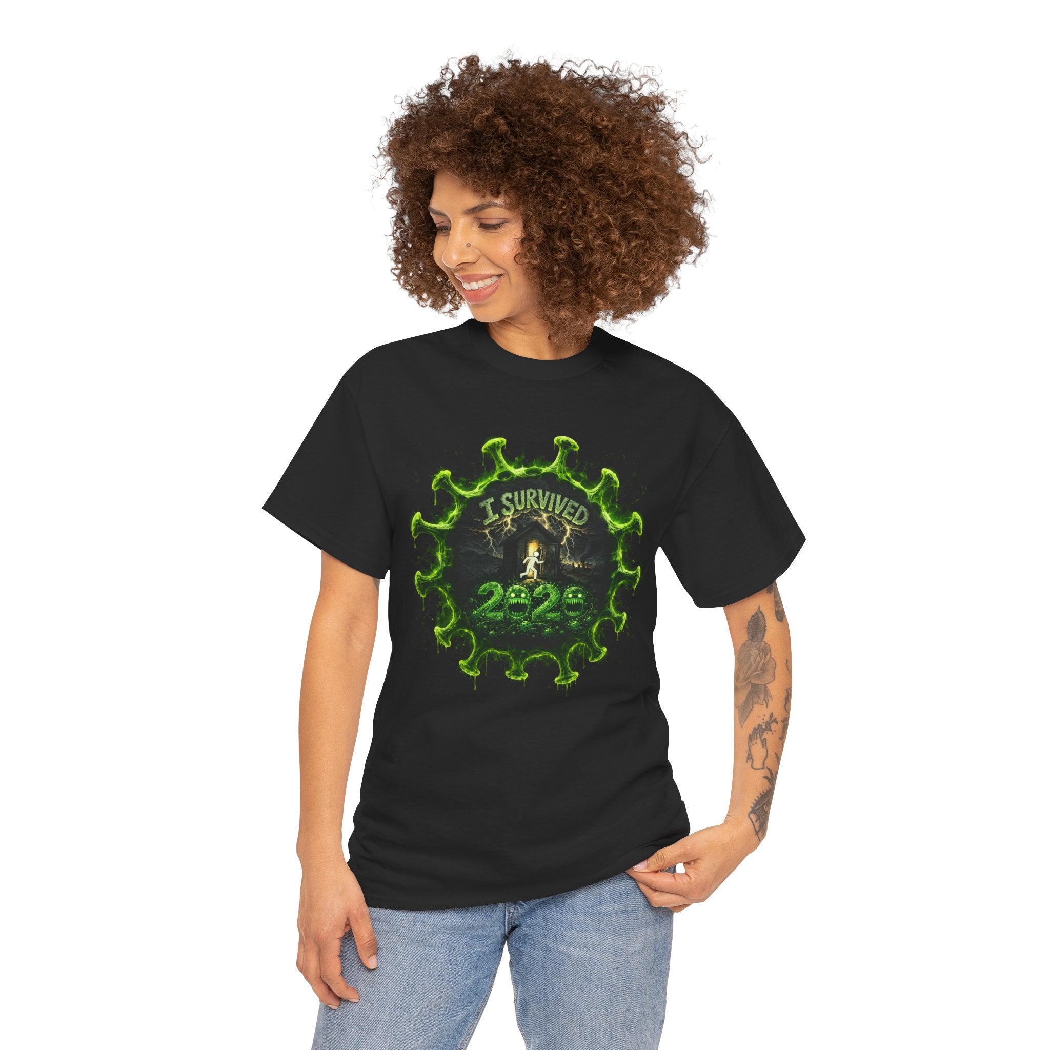 I Survived 2020 — Director's Cut S1:E3 "The Jab!" | Pandemic Edition Unisex Heavy Cotton Tee