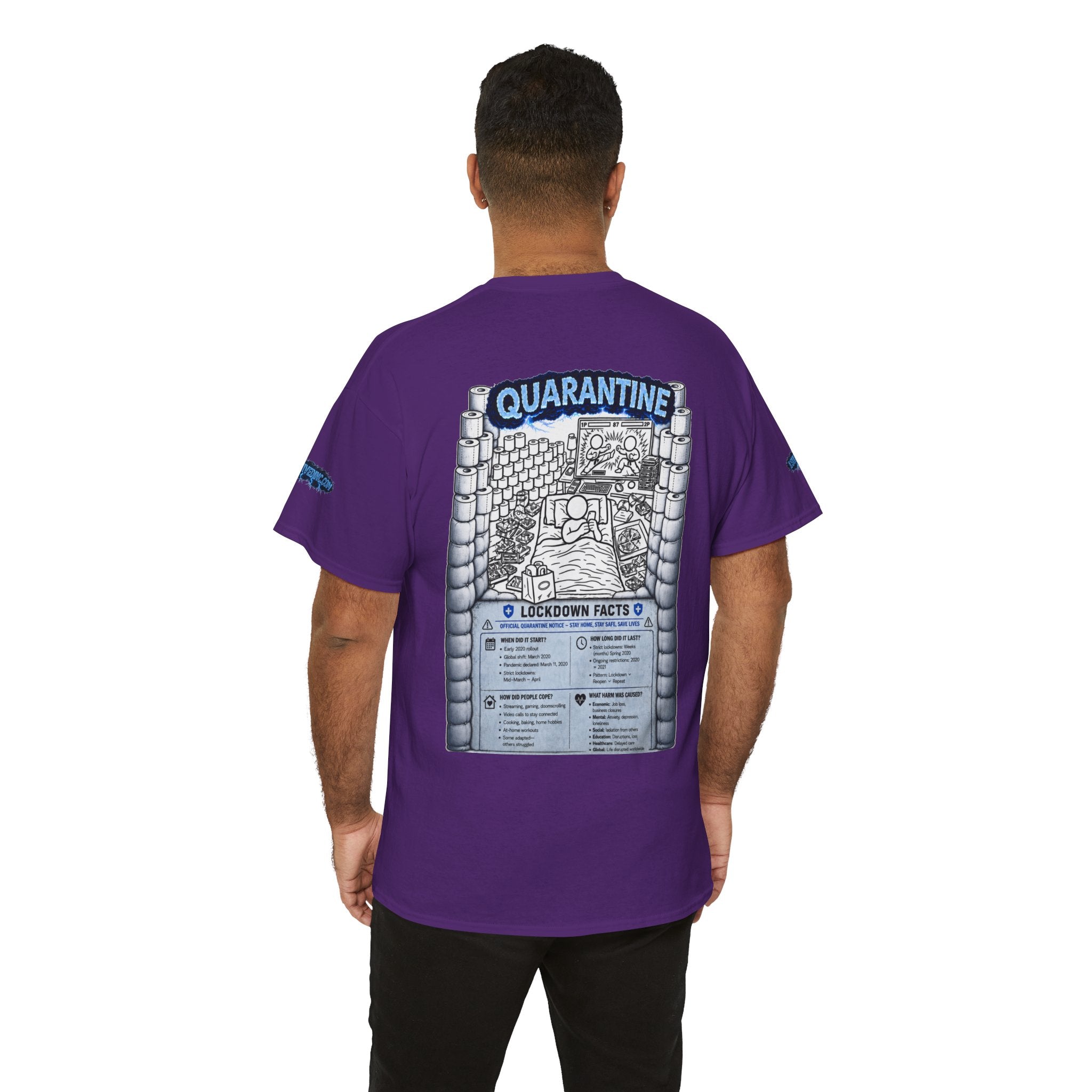 I Survived 2020 — LOCKDOWN S3:E1: Director's Cut Special Edition "Quarantine" Unisex Heavy Cotton Tee