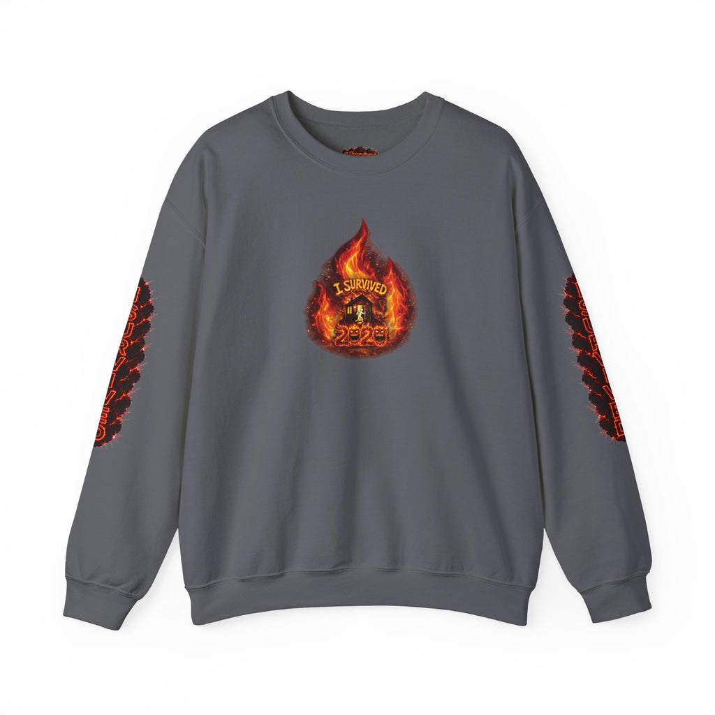 I Survived 2020 — WILDFIRES S2:E3: Director's Cut "The California Wildfires" Memorial Unisex Heavy Blend™ Crewneck Sweatshirt