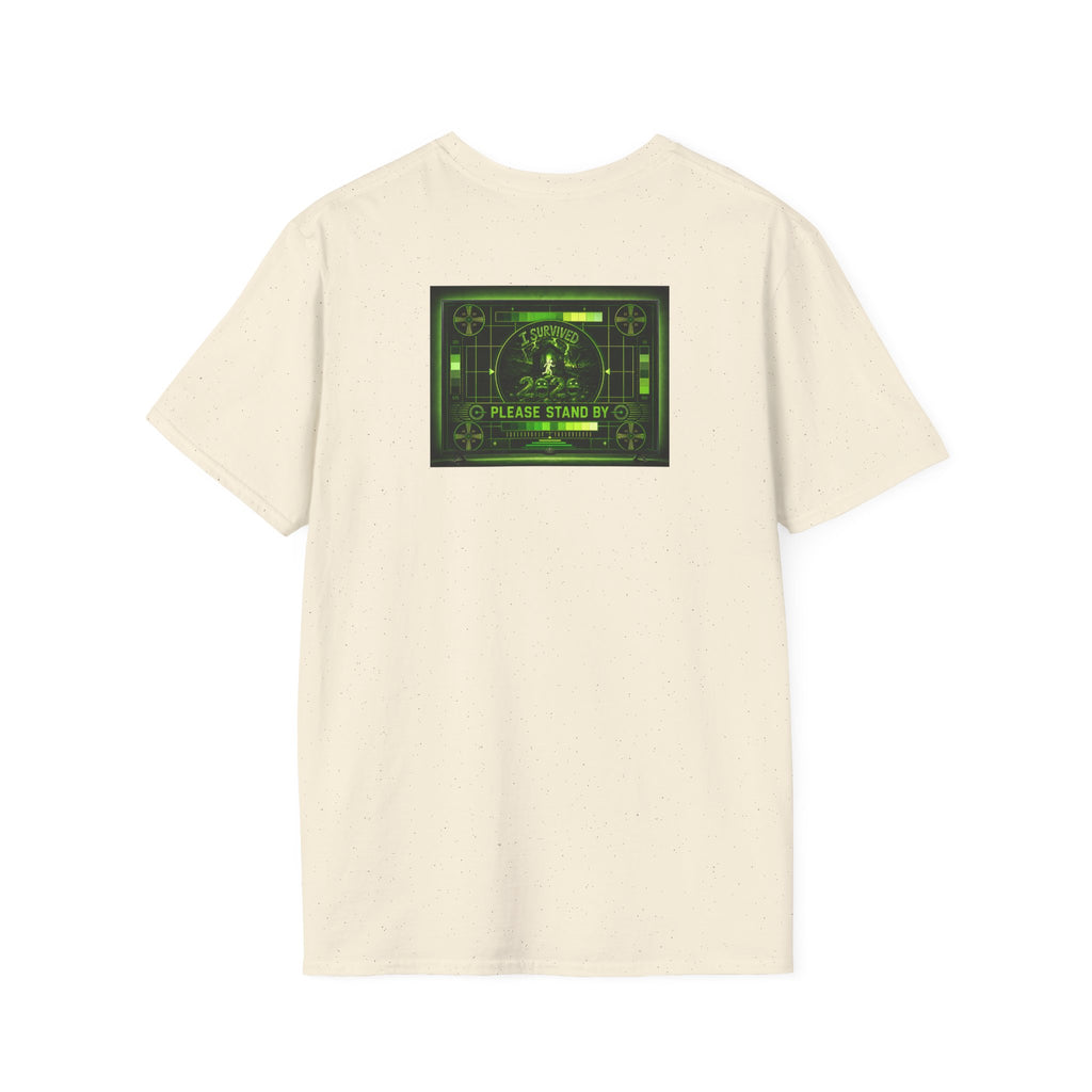 I Survived 2020 — "Please Stand By" Test Pattern Toxic Signal Tee Summer Premiere Unisex Softstyle T-Shirt