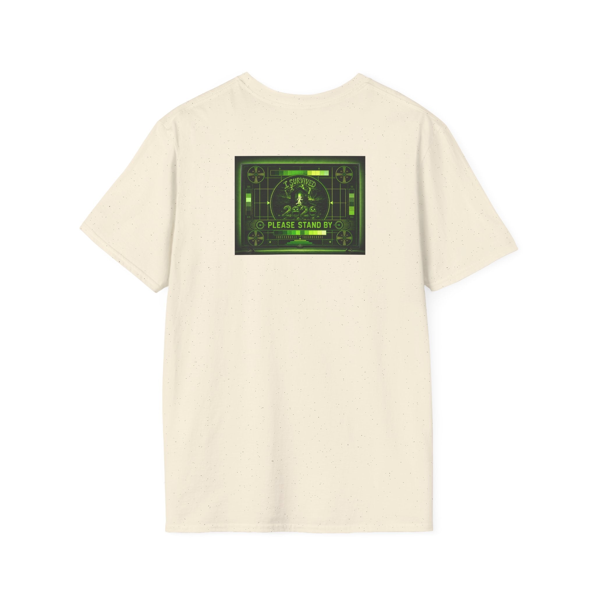 I Survived 2020 — "Please Stand By" Test Pattern Toxic Signal Tee Summer Premiere Unisex Softstyle T-Shirt