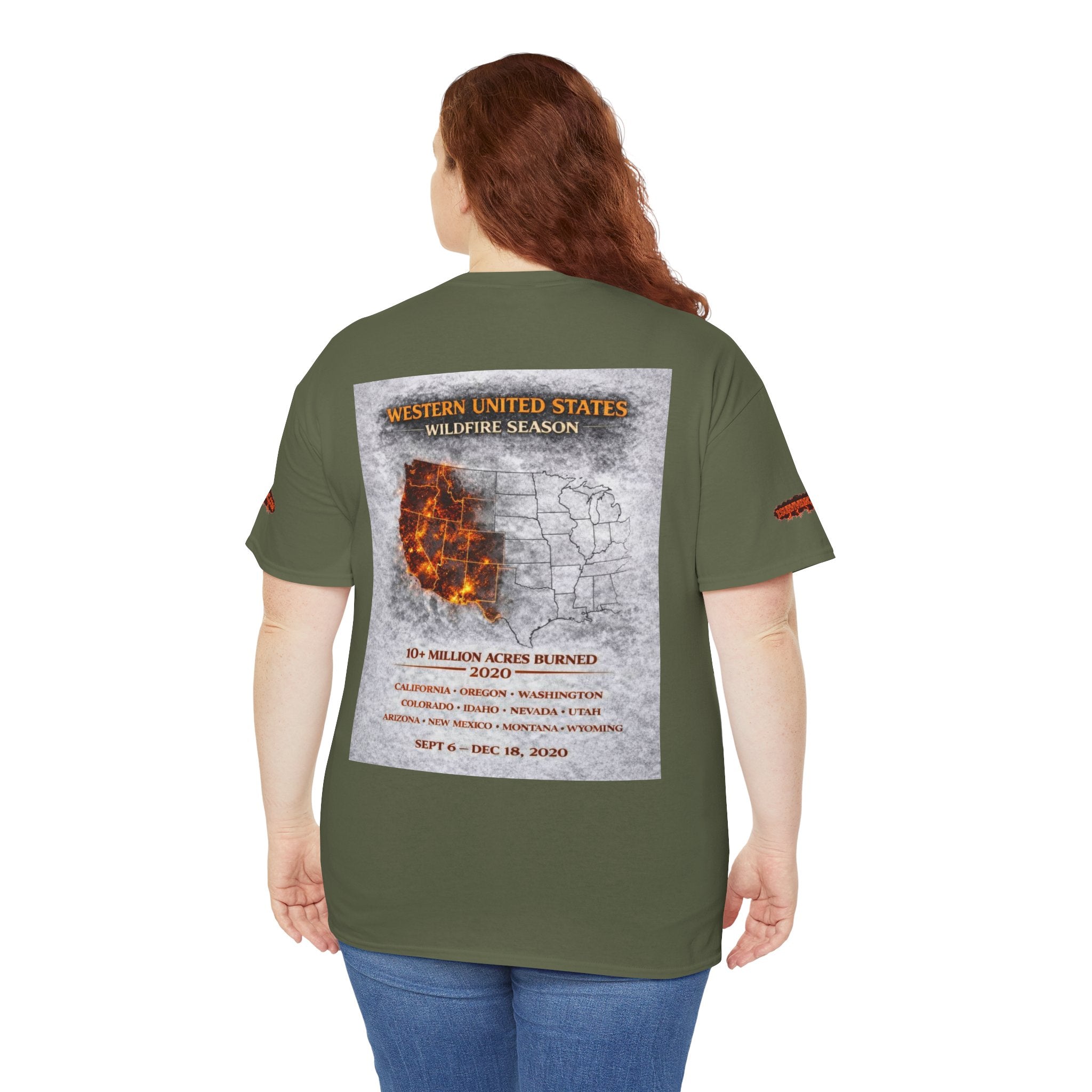 I Survived 2020 — Director's Cut S2:E4 "Western U.S. Wildfire Season" | Mid-Season Finale Pt. 1 | Wildfire Edition Memorial Unisex Heavy Cotton Tee (SPECIAL EDITION)