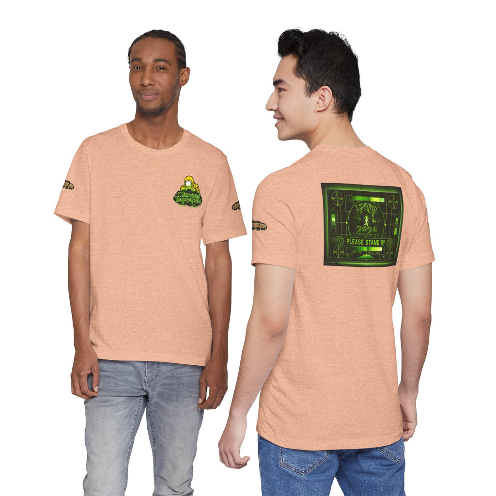 I Survived 2020 — "Please Stand By" Test Pattern Toxic Signal Tee Special Edition Summer Premiere Unisex Jersey Short Sleeve Tee
