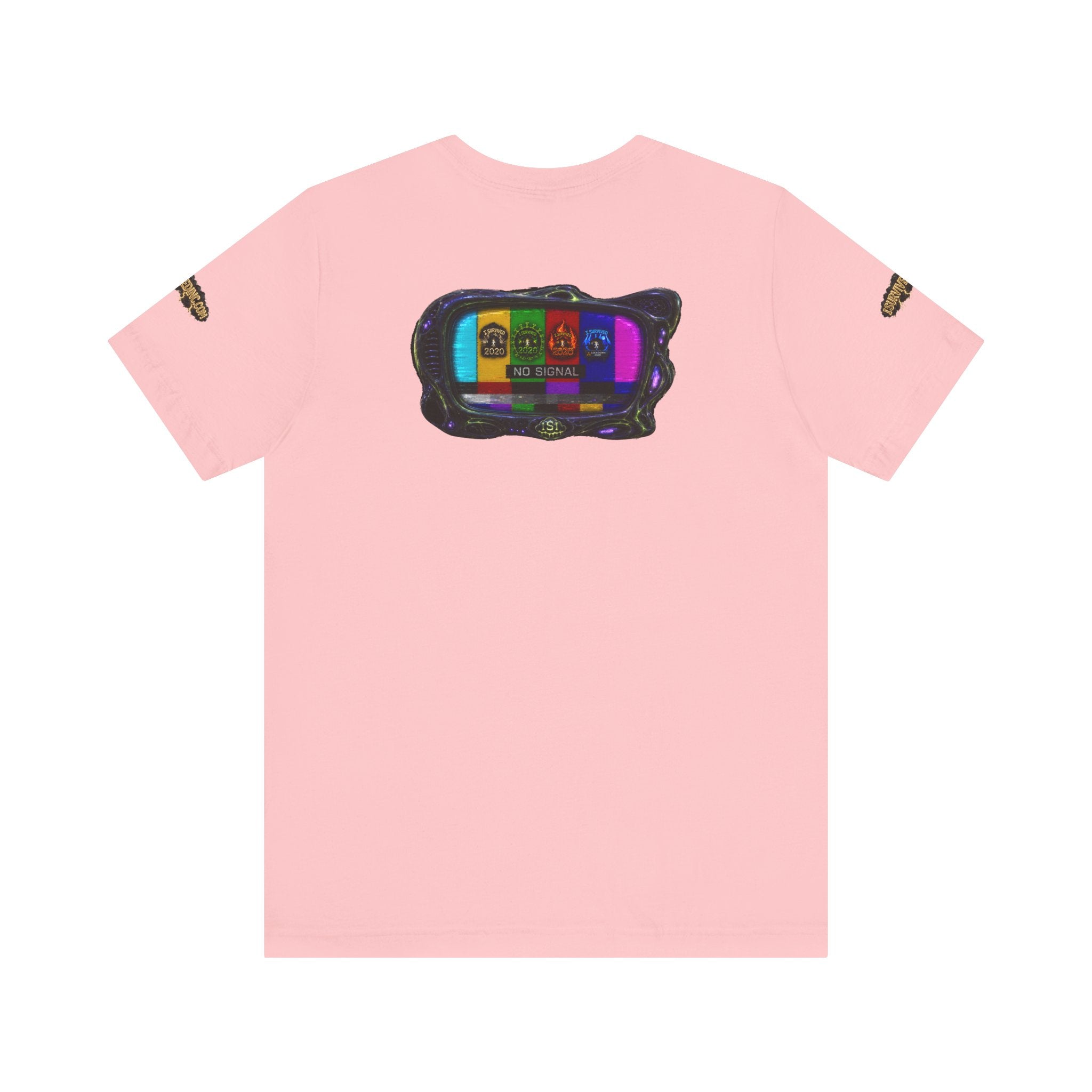 I Survived 2020 — "No Signal" Test Pattern Tee Alien Broadcast Finale Summer Premiere Unisex Jersey Short Sleeve Tee