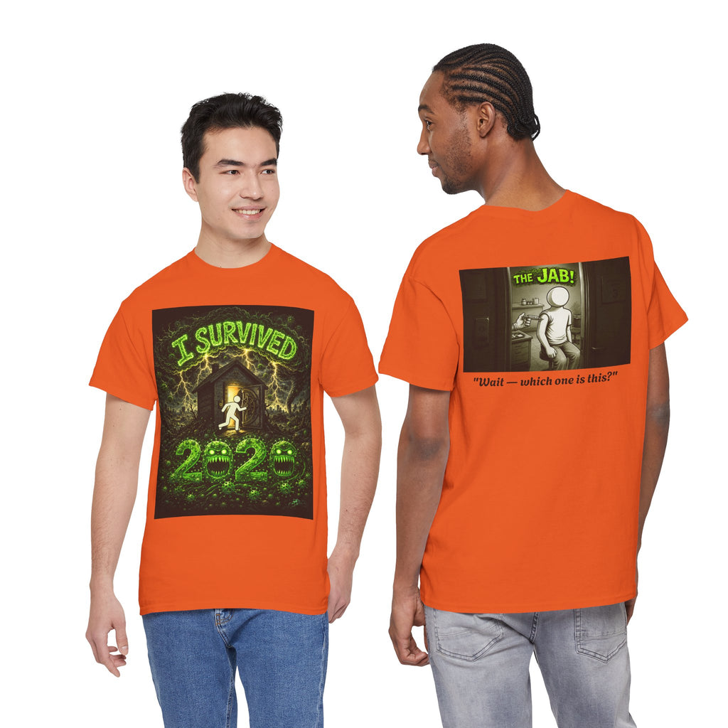 Sobreviví al 2020 — T1:E3 "¡La vacuna!" | Camiseta unisex de algodón grueso Edición Pandemia