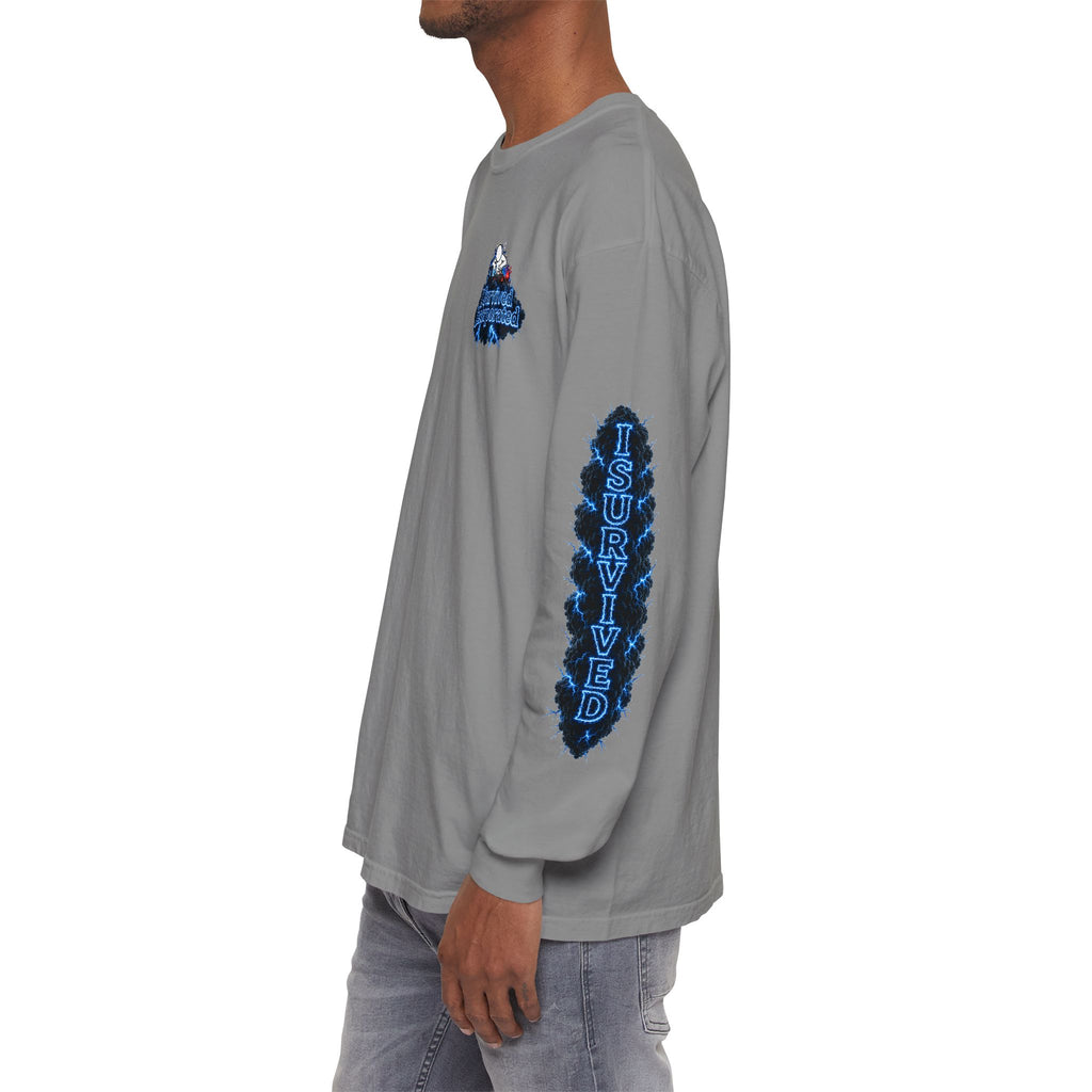 I Survived 2020 — "Please Stand By" Test Pattern Tee Lockdown Special Edition Summer Exclusive Unisex Garment-Dyed Long Sleeve T-Shirt