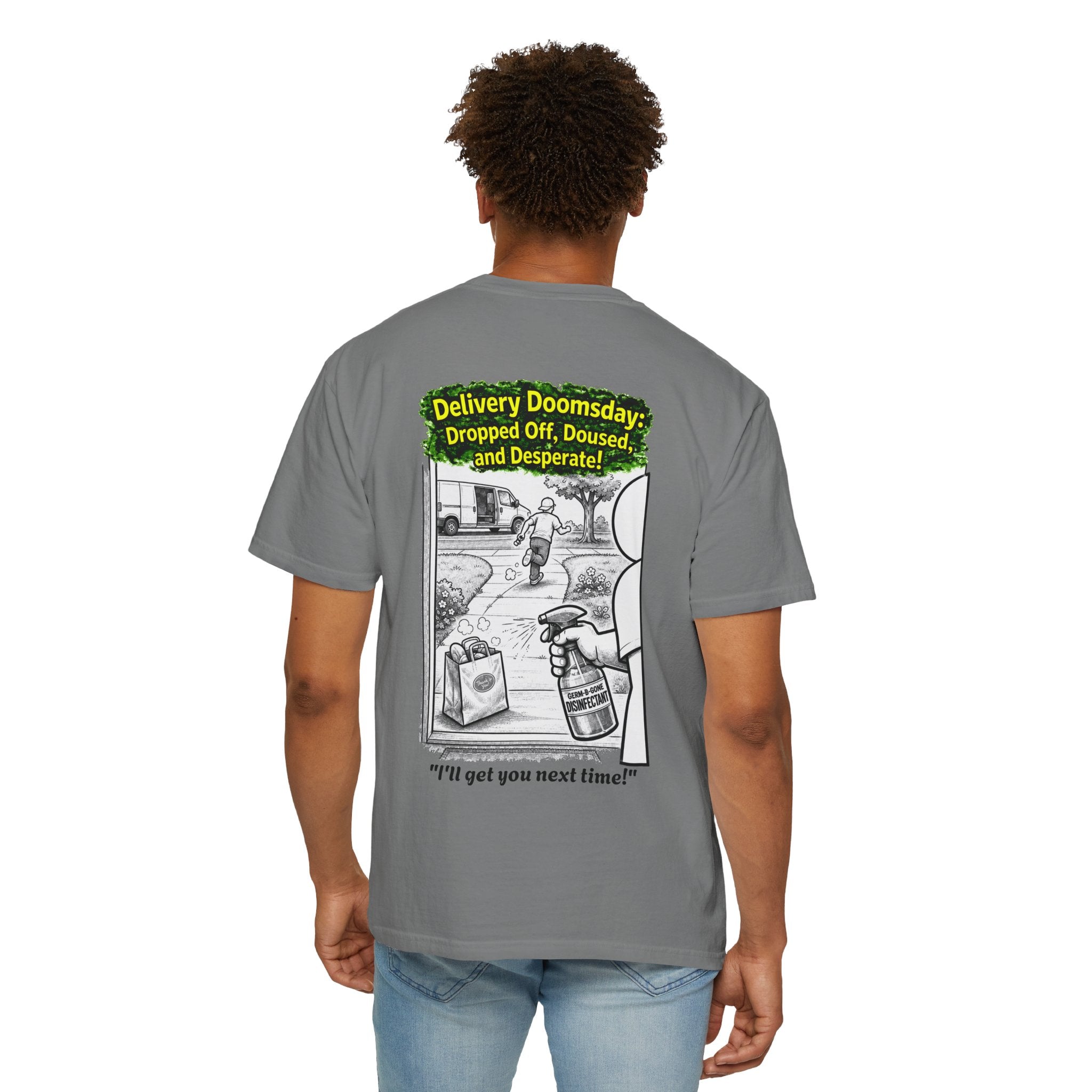Sobreviví al 2020 — T1:E5 "Apocalipsis de Entregas" | Camiseta unisex teñida de edición Pandemia