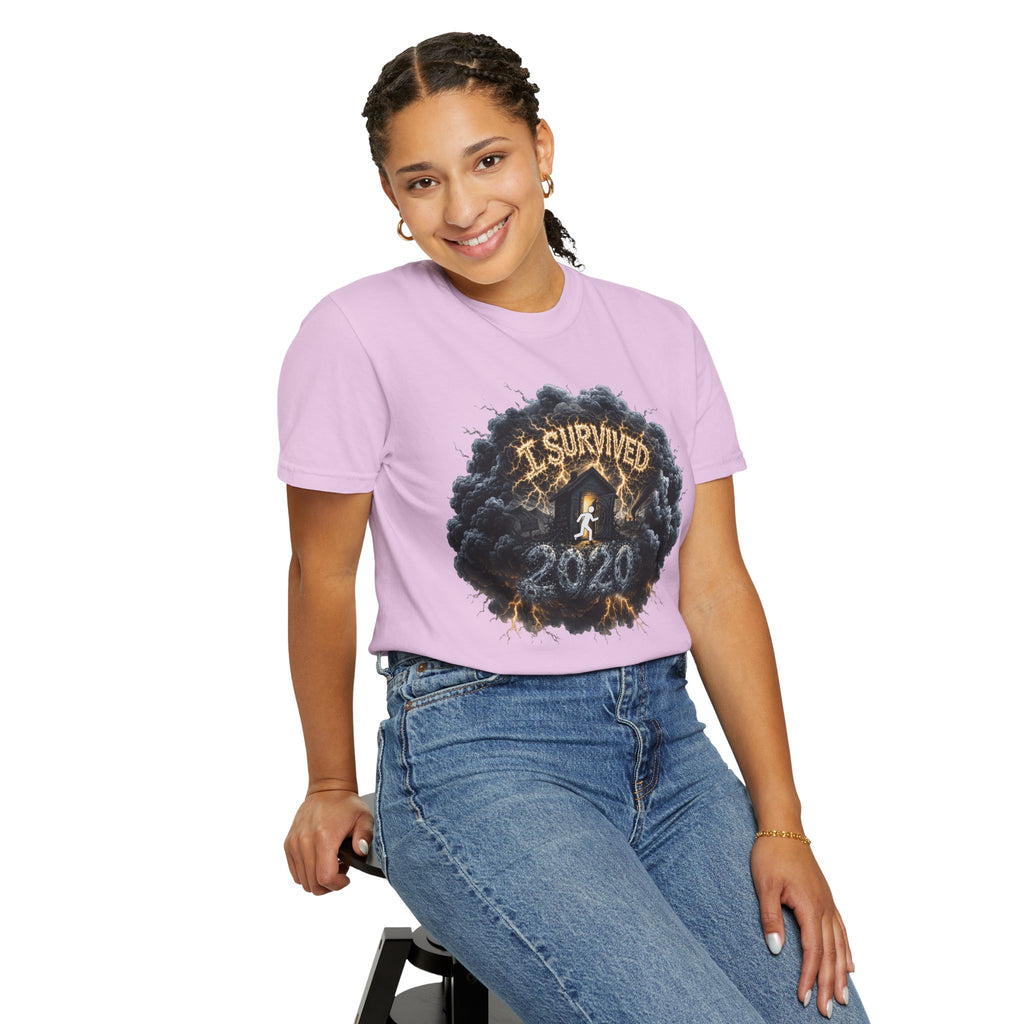I Survived 2020 — Original Design Teaser Tee | Season 1 Premiere Drop Unisex Garment-Dyed T-shirt