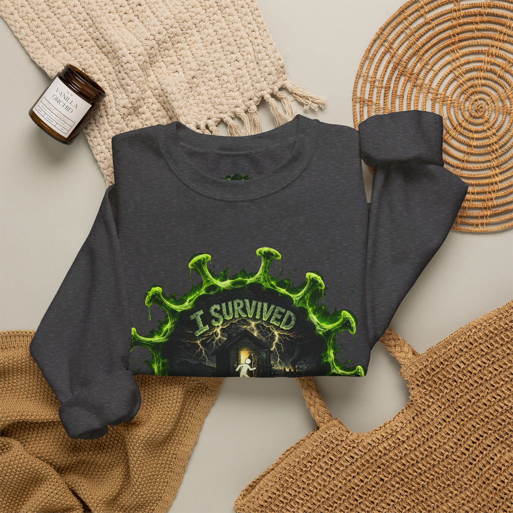 I Survived 2020 — Director's Cut S1:E3 "The Jab!" | Pandemic Edition Unisex Heavy Blend™ Crewneck Sweatshirt