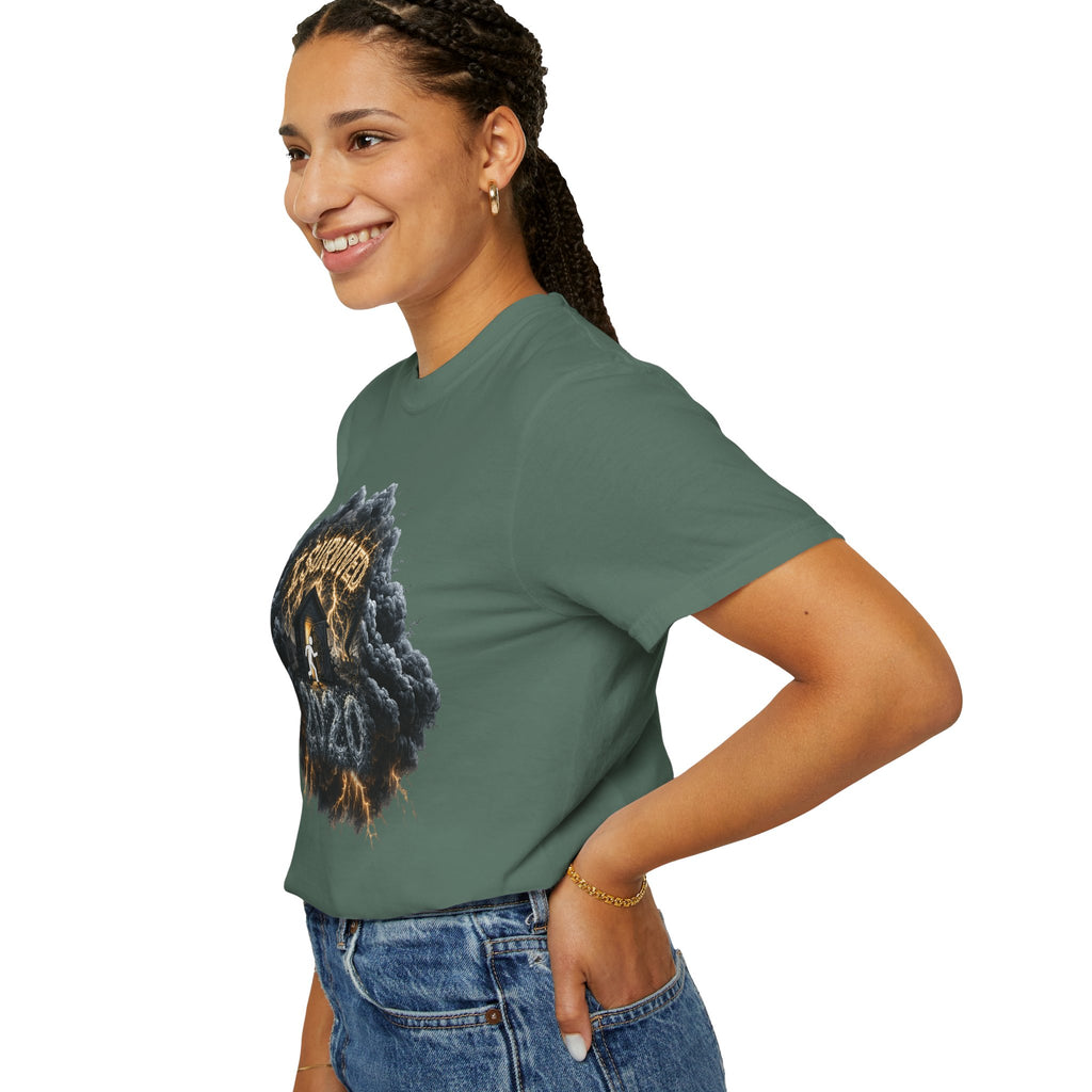 I Survived 2020 — Original Design Teaser Tee | Season 1 Premiere Drop Unisex Garment-Dyed T-shirt