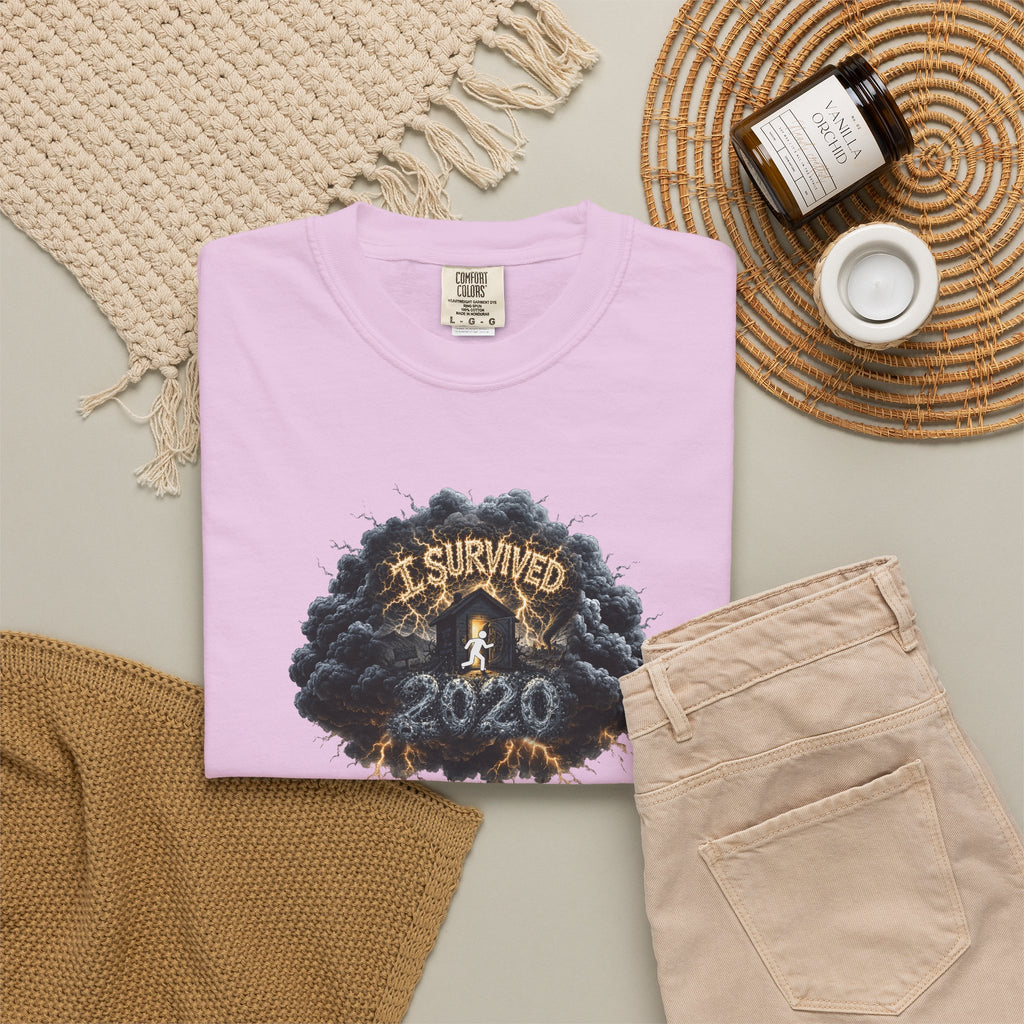 I Survived 2020 — Original PILOT Design: Director's Cut Unisex Garment-Dyed T-shirt