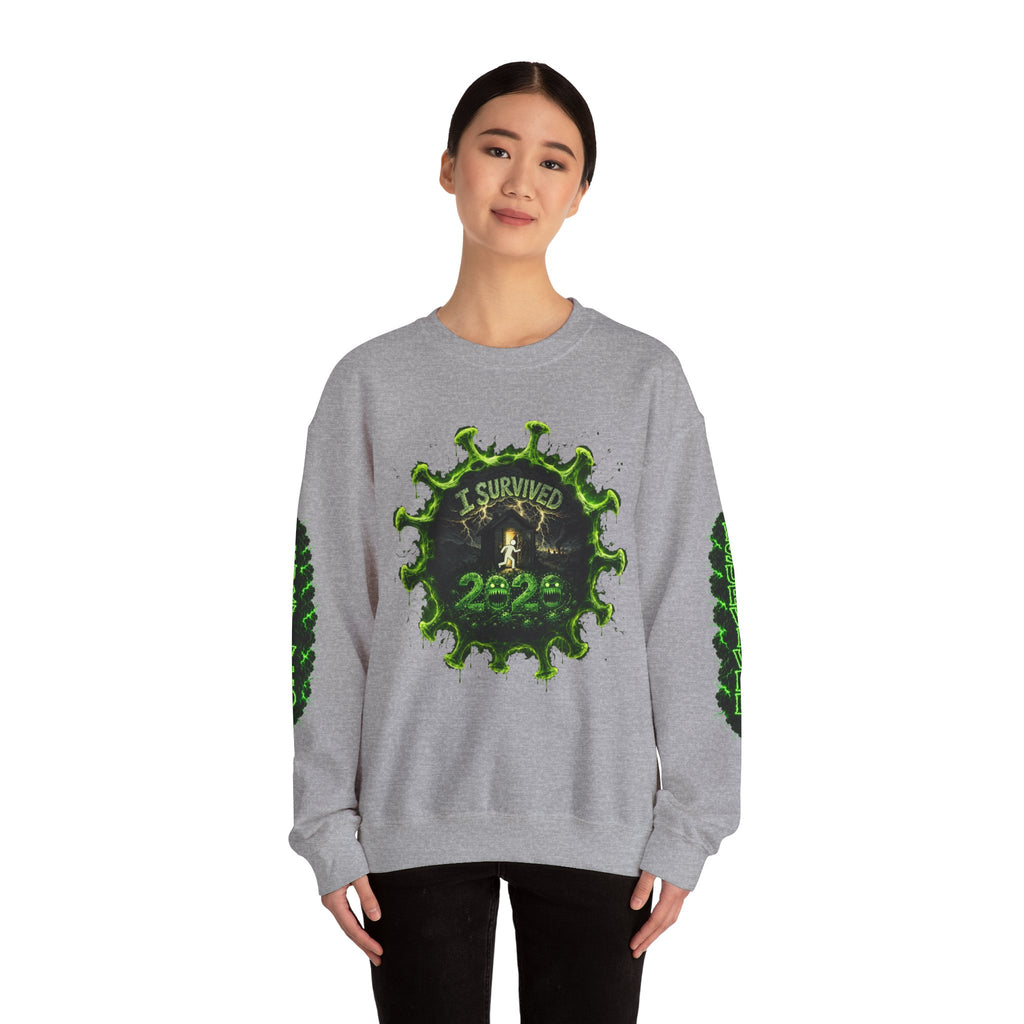 I Survived 2020 — Director's Cut S1:E3 "The Jab!" | Pandemic Edition Unisex Heavy Blend™ Crewneck Sweatshirt