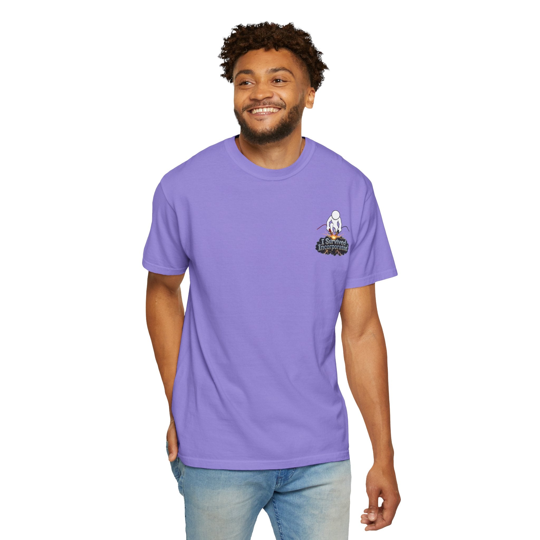 I Survived 2020 — "Please Stand By" Test Pattern Tee Summer Premier Unisex Garment-Dyed T-shirt