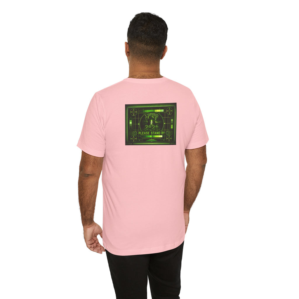 I Survived 2020 — "Please Stand By" Test Pattern Toxic Signal Tee Summer Premiere Unisex Jersey Short Sleeve Tee