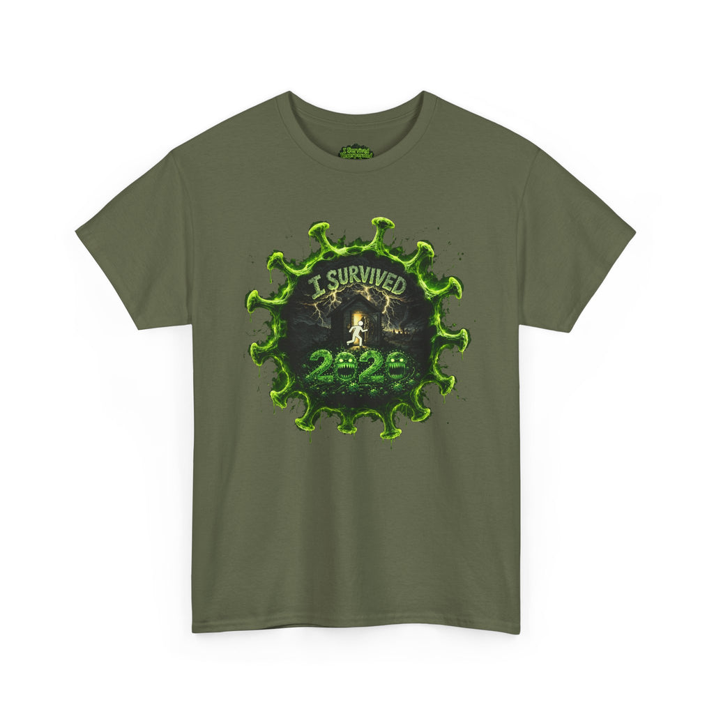 I Survived 2020 — Director's Cut S1:E1 "COVID-19: The Coronavirus" | Pandemic Edition Unisex Heavy Cotton Tee