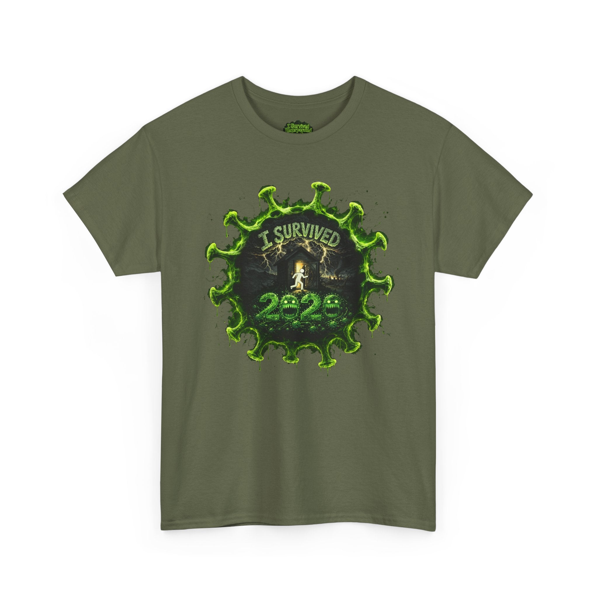 I Survived 2020 — Director's Cut S1:E1 "COVID-19: The Coronavirus" | Pandemic Edition Unisex Heavy Cotton Tee