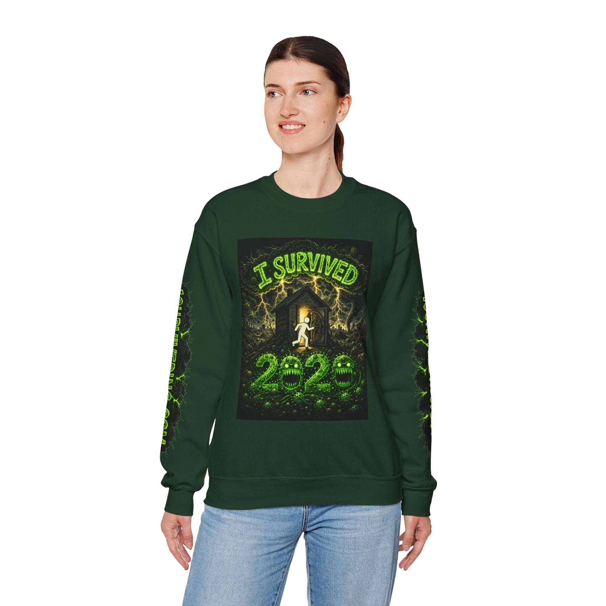 I Survived 2020 — PANDEMIC S1:E5: "Delivery Doomsday" Unisex Heavy Blend™ Crewneck Sweatshirt