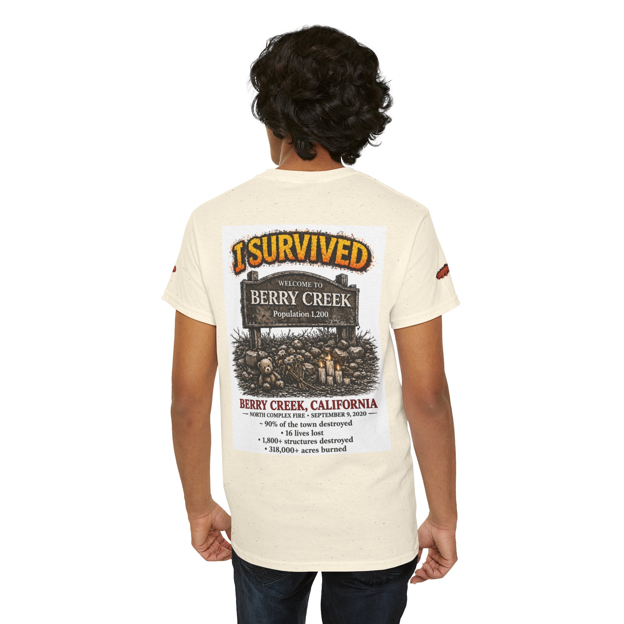I Survived 2020 — S2:E1 "Berry Creek" | Wildfire Edition Memorial Unisex Heavy Cotton Tee (SPECIAL EDITION)