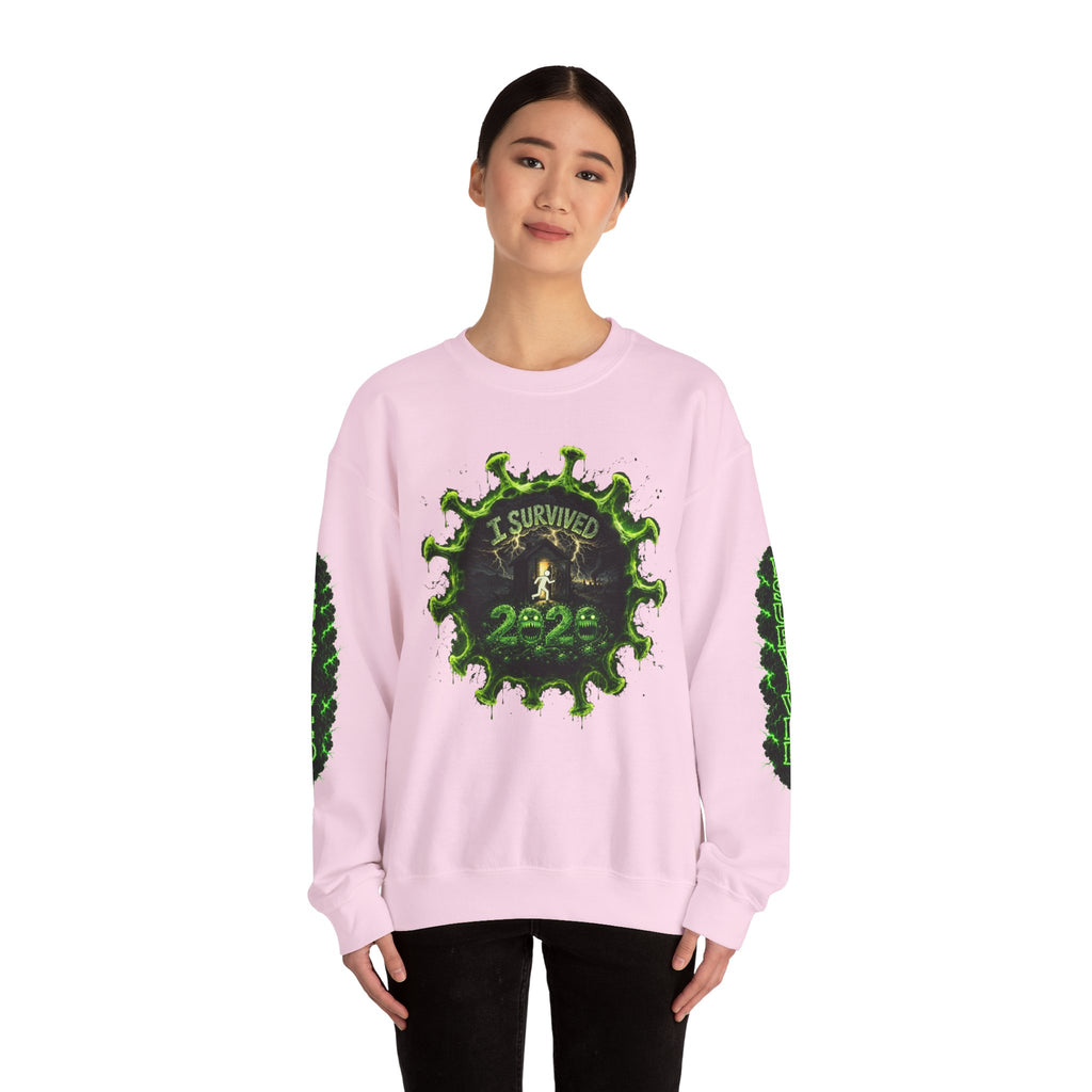 I Survived 2020 — Director's Cut S1:E1 "COVID-19: The Coronavirus" | Pandemic Edition Unisex Heavy Blend™ Crewneck Sweatshirt