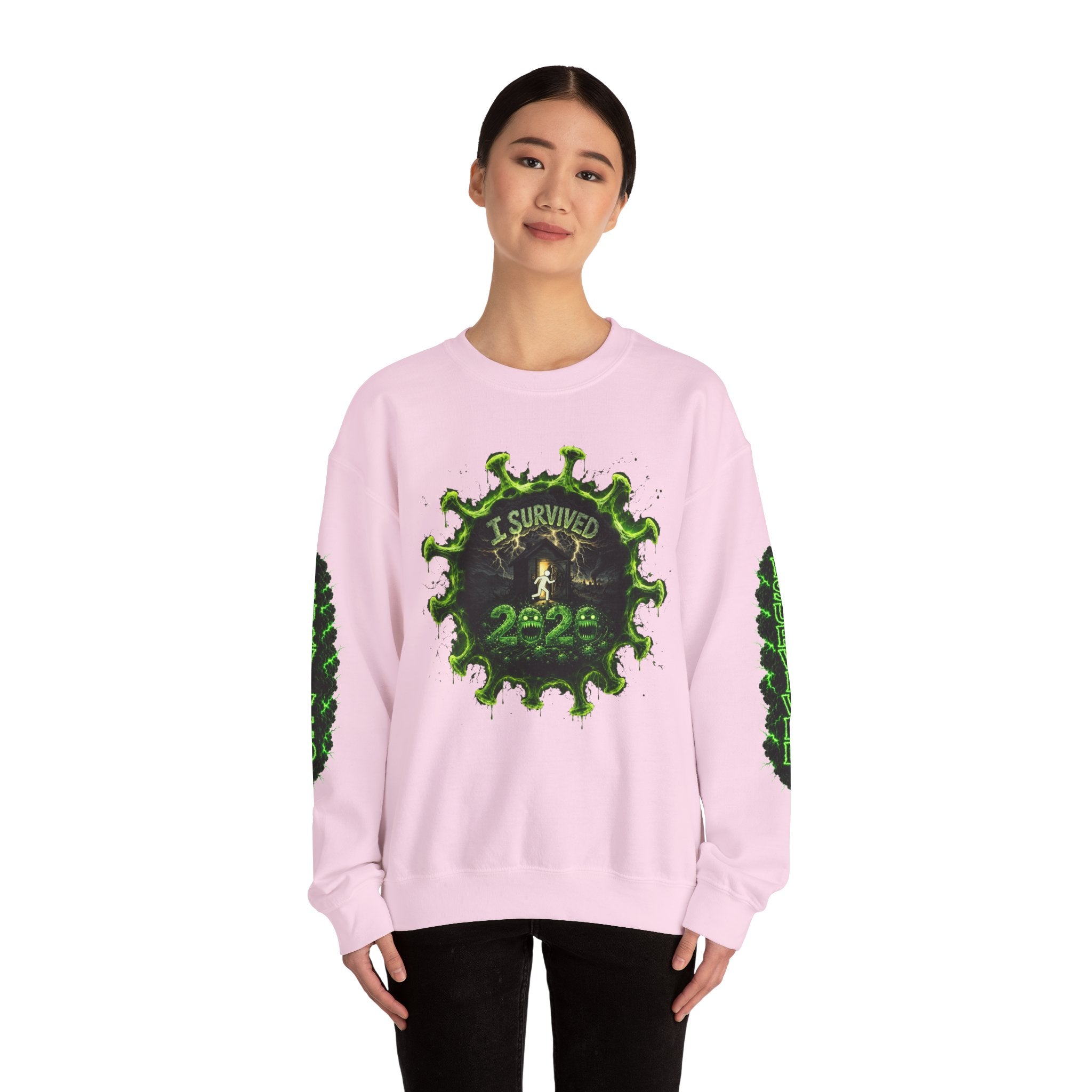 I Survived 2020 — Director's Cut S1:E1 "COVID-19: The Coronavirus" | Pandemic Edition Unisex Heavy Blend™ Crewneck Sweatshirt