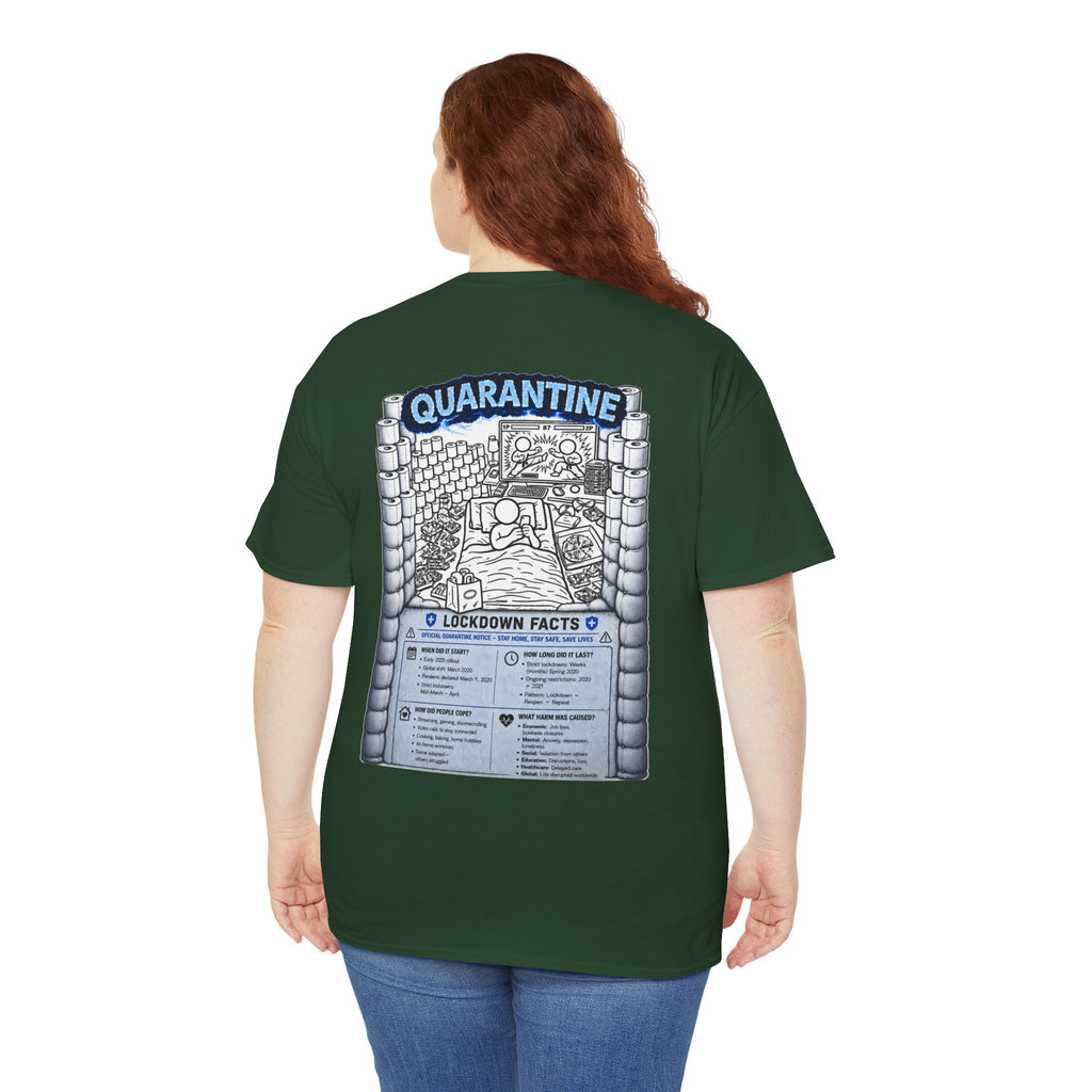 I Survived 2020 — LOCKDOWN S3:E1: Director's Cut "Quarantine" Unisex Heavy Cotton Tee