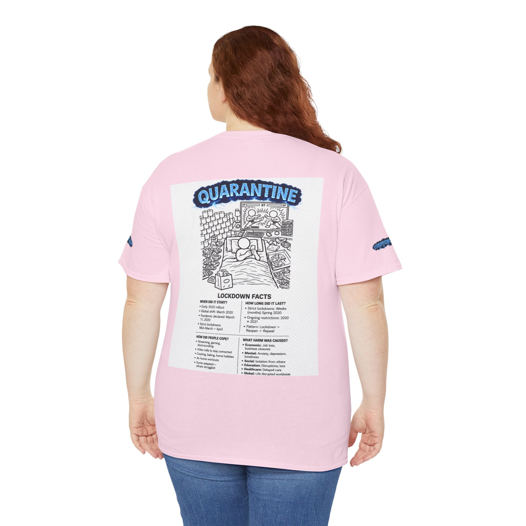 J'ai survécu à 2020 — S3:E1 « Quarantaine » | T-shirt unisexe en coton épais édition Confinement (ÉDITION SPÉCIALE)