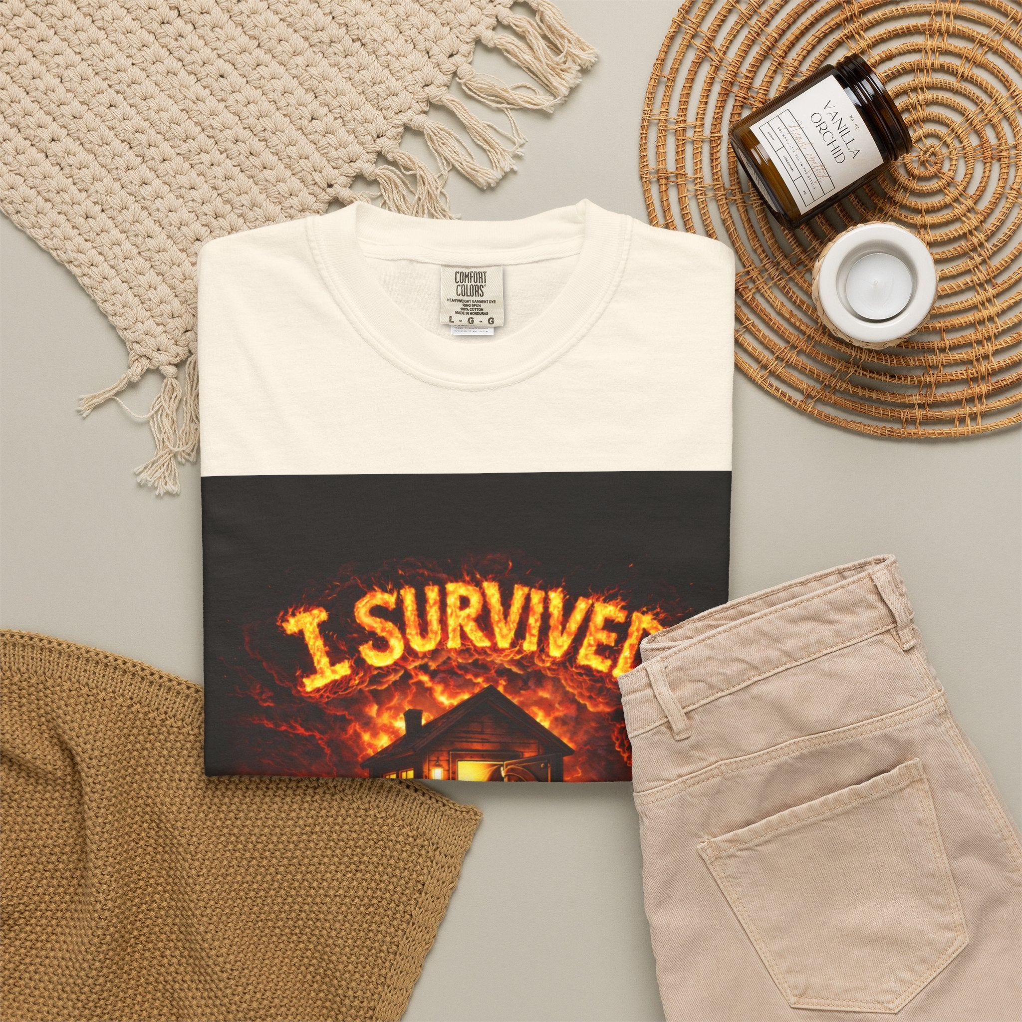 I Survived 2020 — WILDFIRES S2:E4: "Western U.S. Wildfire Season" Memorial Unisex Garment-Dyed T-shirt