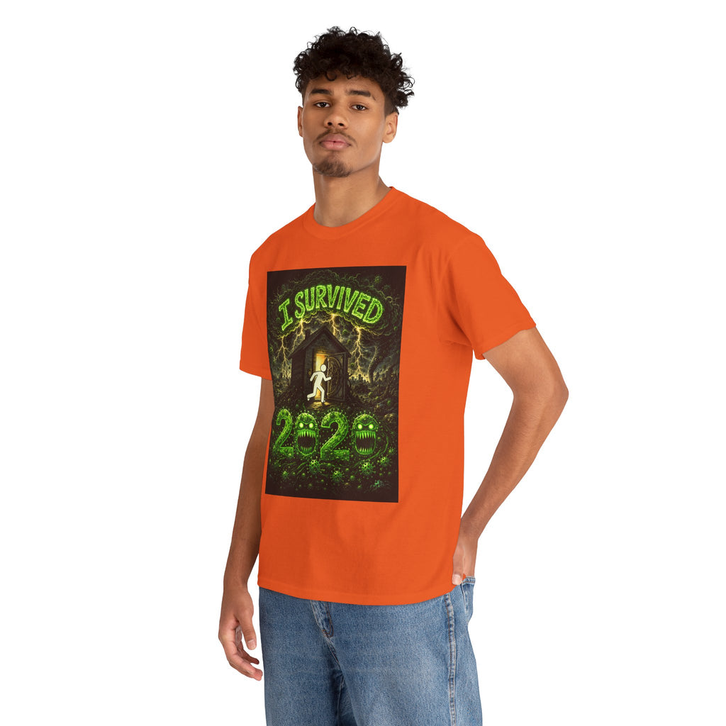 I Survived 2020 — S1:E1 "COVID-19: The Coronavirus" | Pandemic Edition Unisex Heavy Cotton Tee