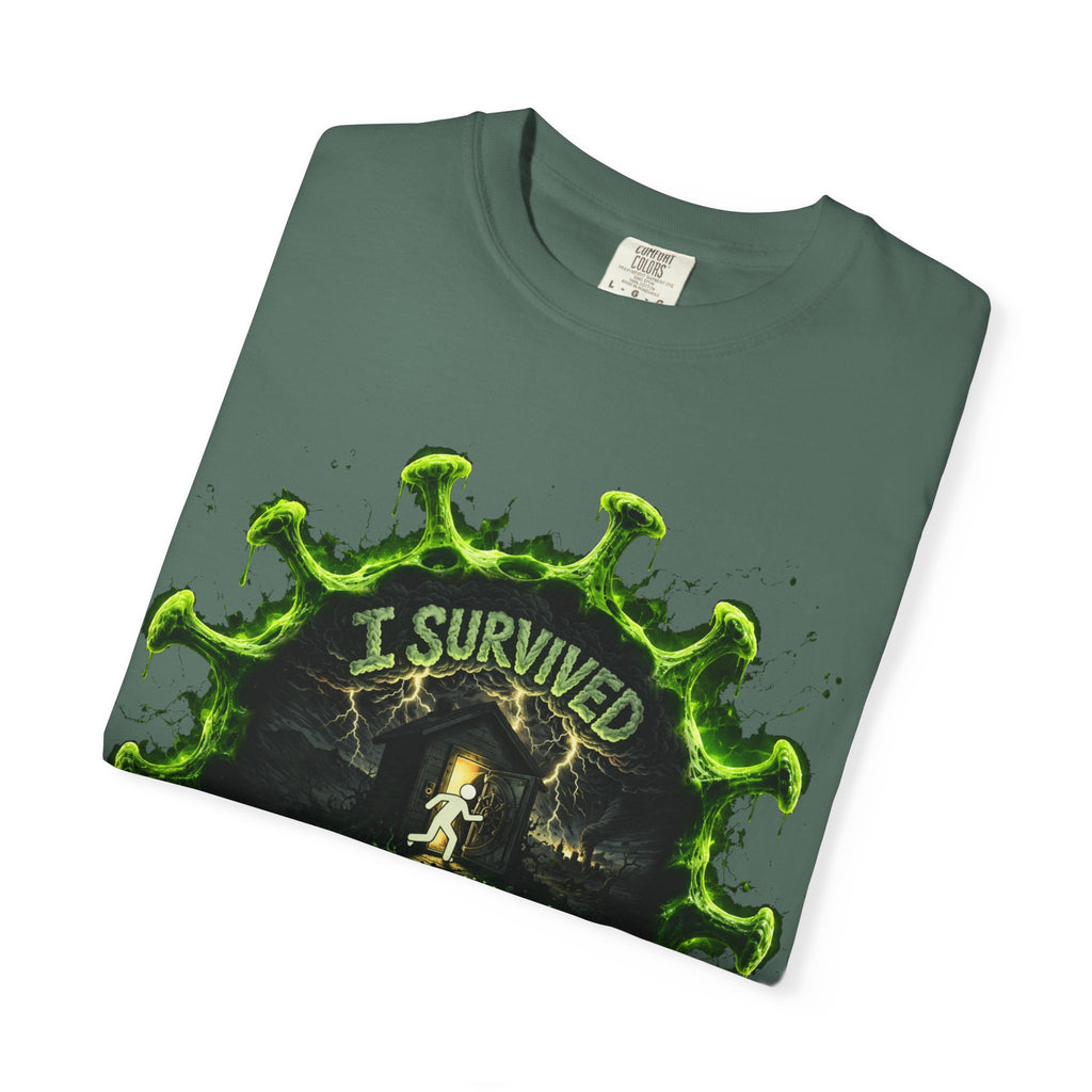 I Survived 2020 — Director's Cut S1:E3 "The Jab!" | Pandemic Edition Unisex Garment-Dyed T-shirt
