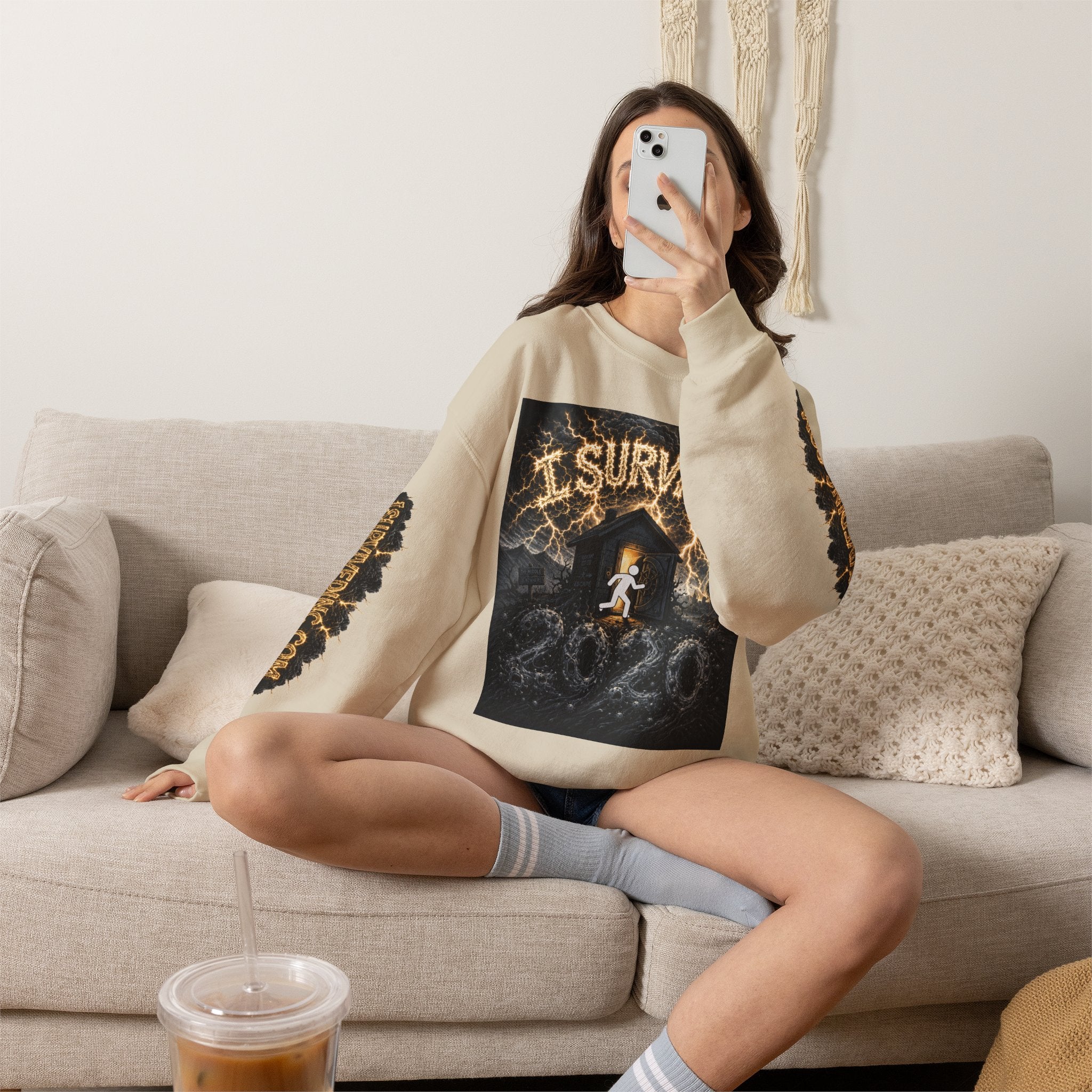 I Survived 2020 — Original PILOT Design: Special Edition Unisex Heavy Blend™ Crewneck Sweatshirt