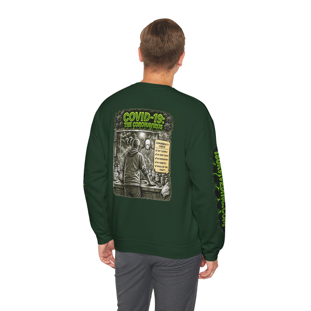 I Survived 2020 — PANDEMIC S1:E1: "COVID-19: The Coronavirus" Unisex Heavy Blend™ Crewneck Sweatshirt