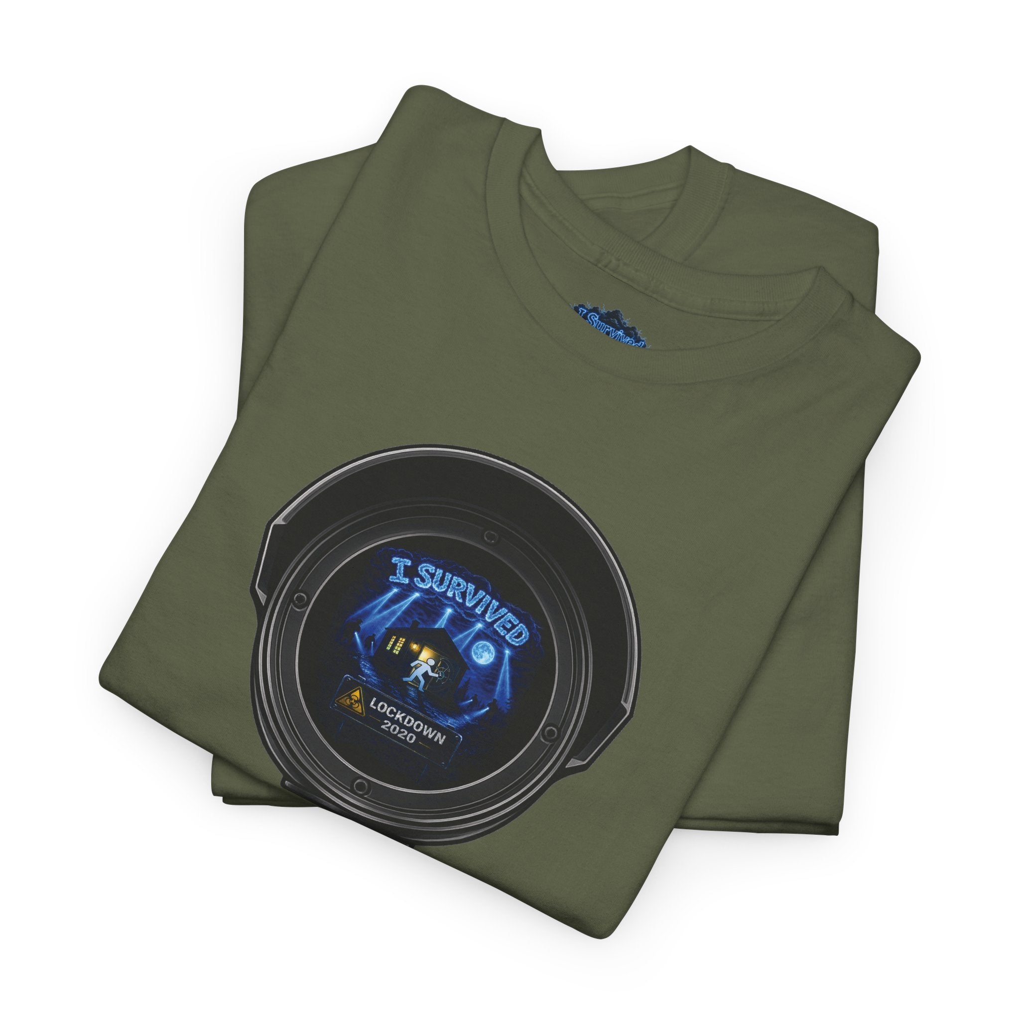 I Survived 2020 — LOCKDOWN S3:E1: Director's Cut "Quarantine" Unisex Heavy Cotton Tee
